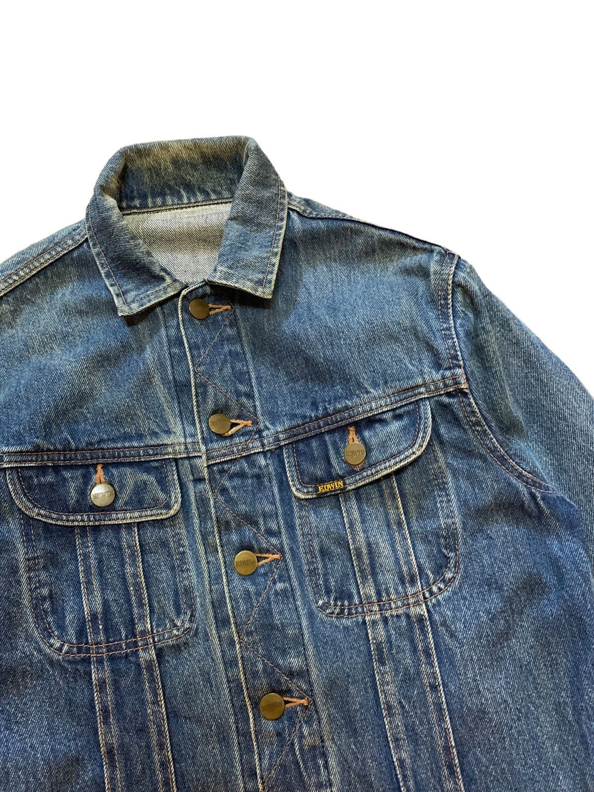 Edwin × Vintage 80s edwin denim jacket Lot 5082 Size US S / EU 44-46 / 1 - 4 Thumbnail