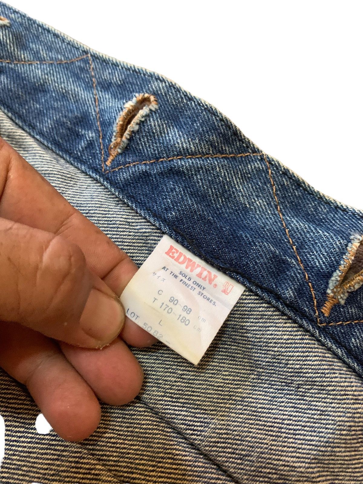 Edwin × Vintage 80s edwin denim jacket Lot 5082 Size US S / EU 44-46 / 1 - 10 Thumbnail