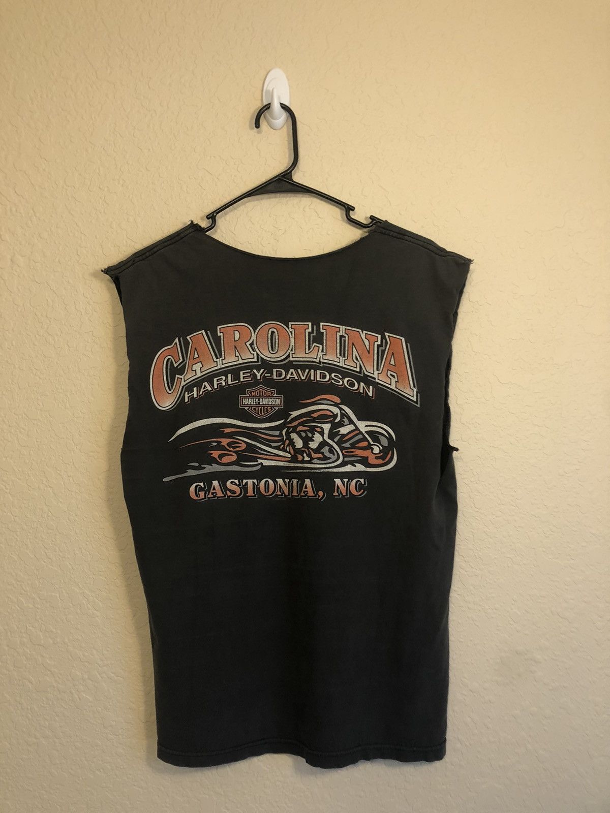 Harley Davidson Thrashed Sun Faded Cut Off Distressed Shirt Size US L / EU 52-54 / 3 - 1 Thumbnail