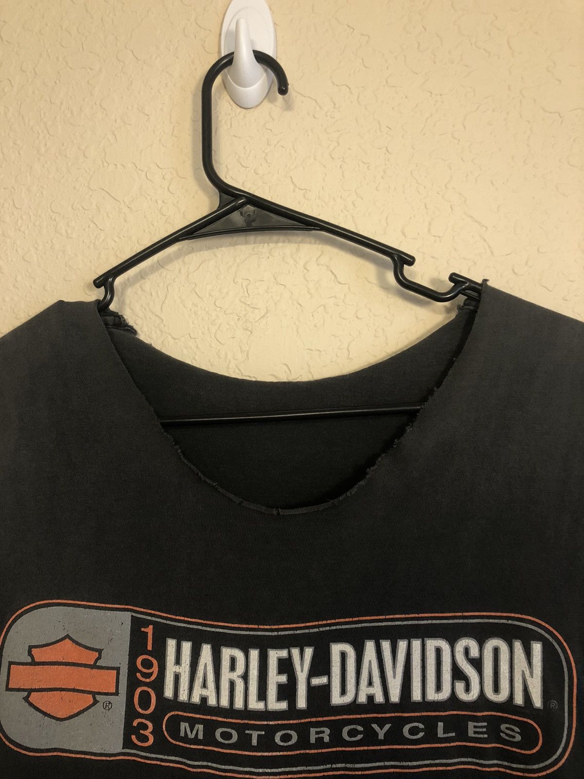 Harley Davidson Thrashed Sun Faded Cut Off Distressed Shirt Size US L / EU 52-54 / 3 - 8 Thumbnail