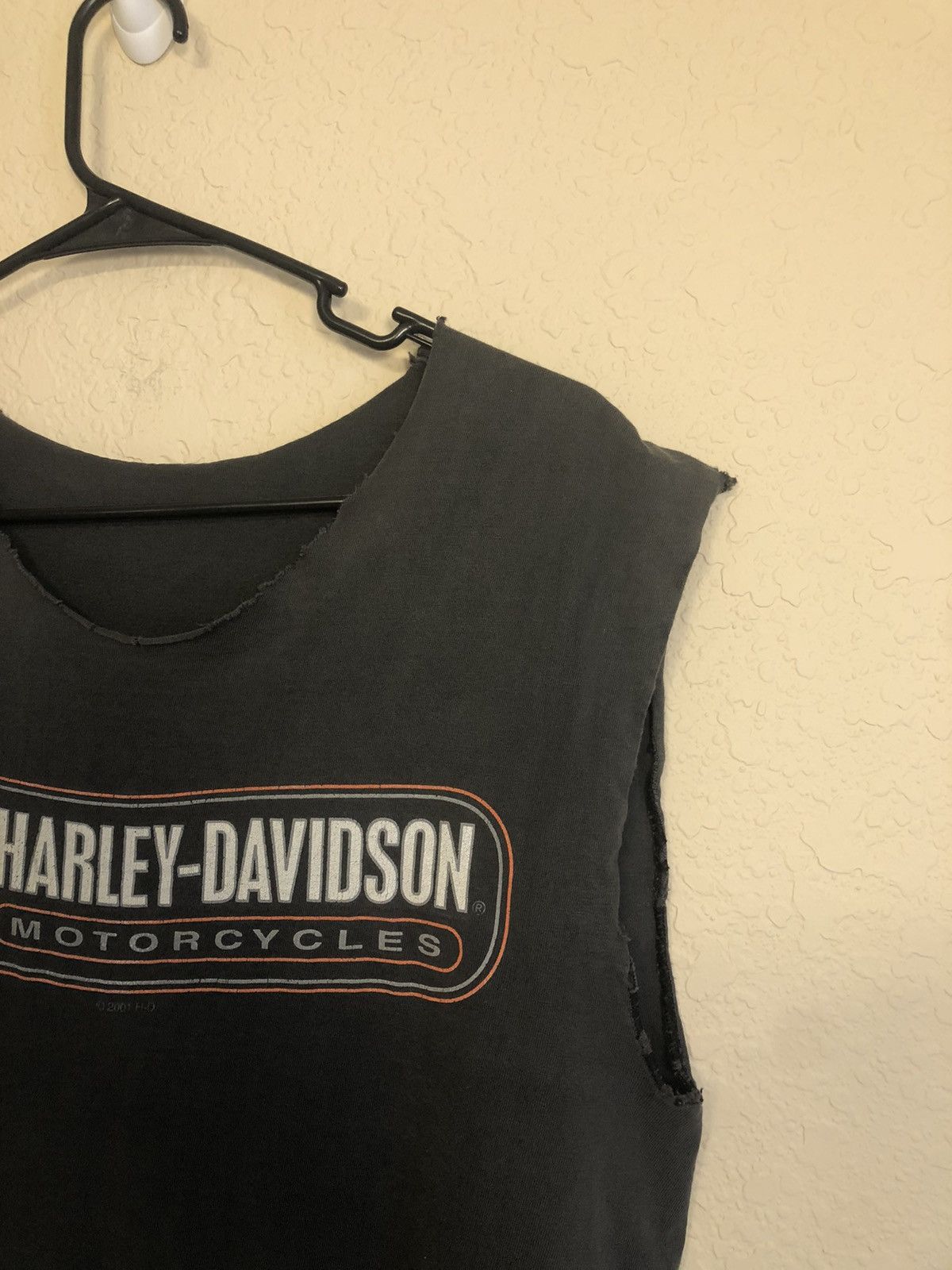 Harley Davidson Thrashed Sun Faded Cut Off Distressed Shirt Size US L / EU 52-54 / 3 - 7 Thumbnail