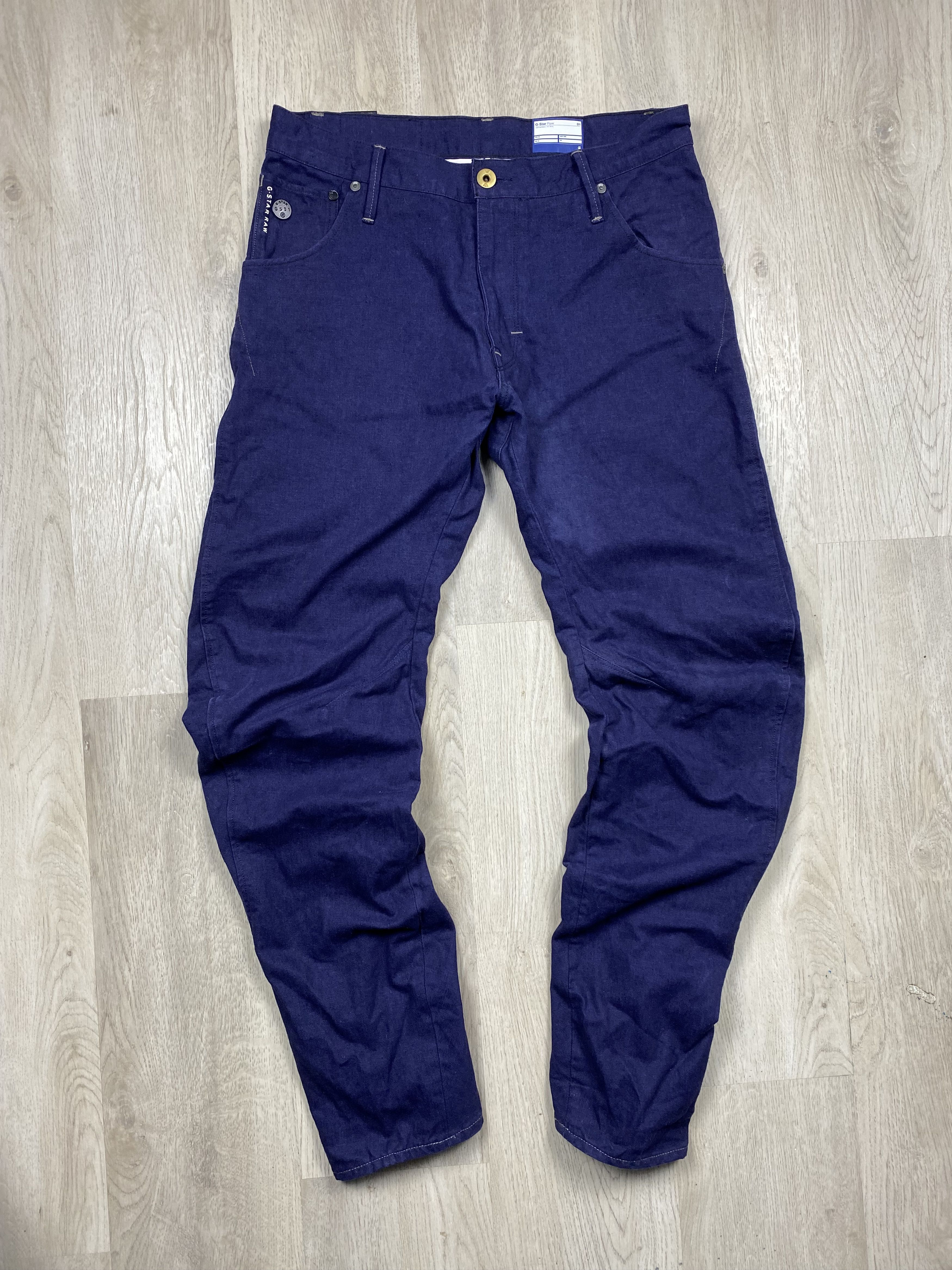 G-Star G-Star Raw Blue Denim Pants Arc 3D Jeans Slim Fit Size US 32 / EU 48 - 1 Thumbnail
