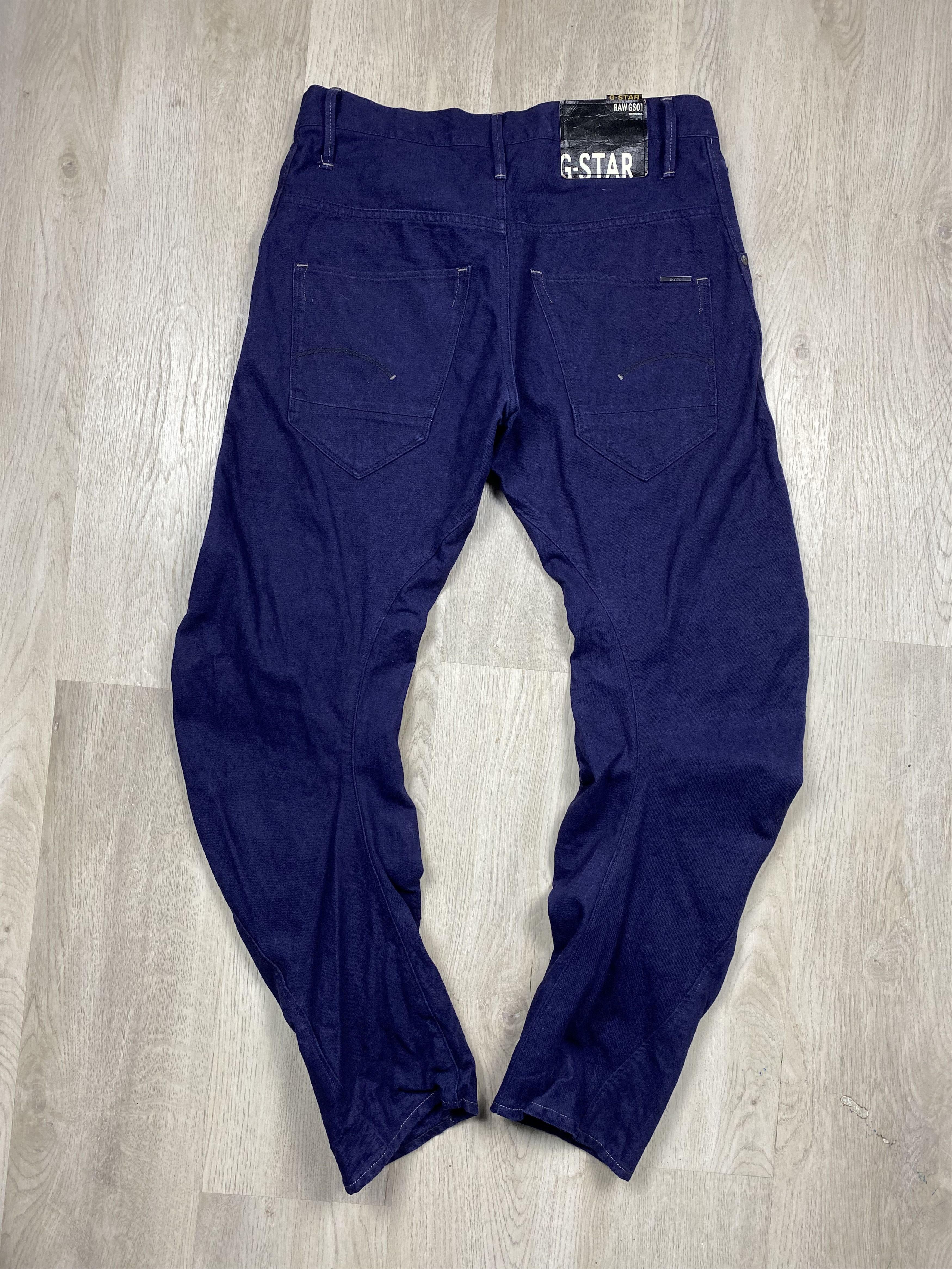 G-Star G-Star Raw Blue Denim Pants Arc 3D Jeans Slim Fit Size US 32 / EU 48 - 10 Thumbnail