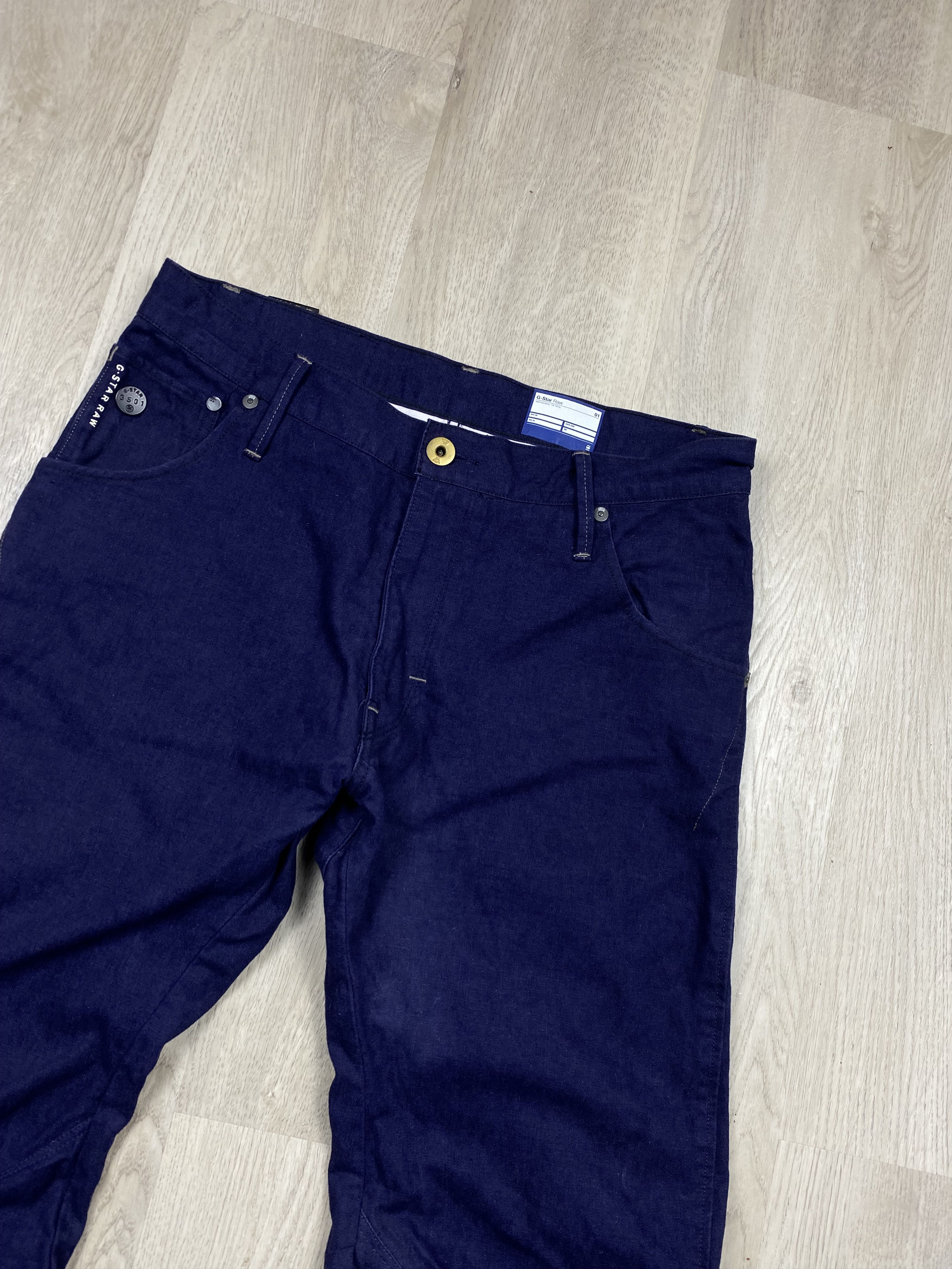G-Star G-Star Raw Blue Denim Pants Arc 3D Jeans Slim Fit Size US 32 / EU 48 - 2 Thumbnail