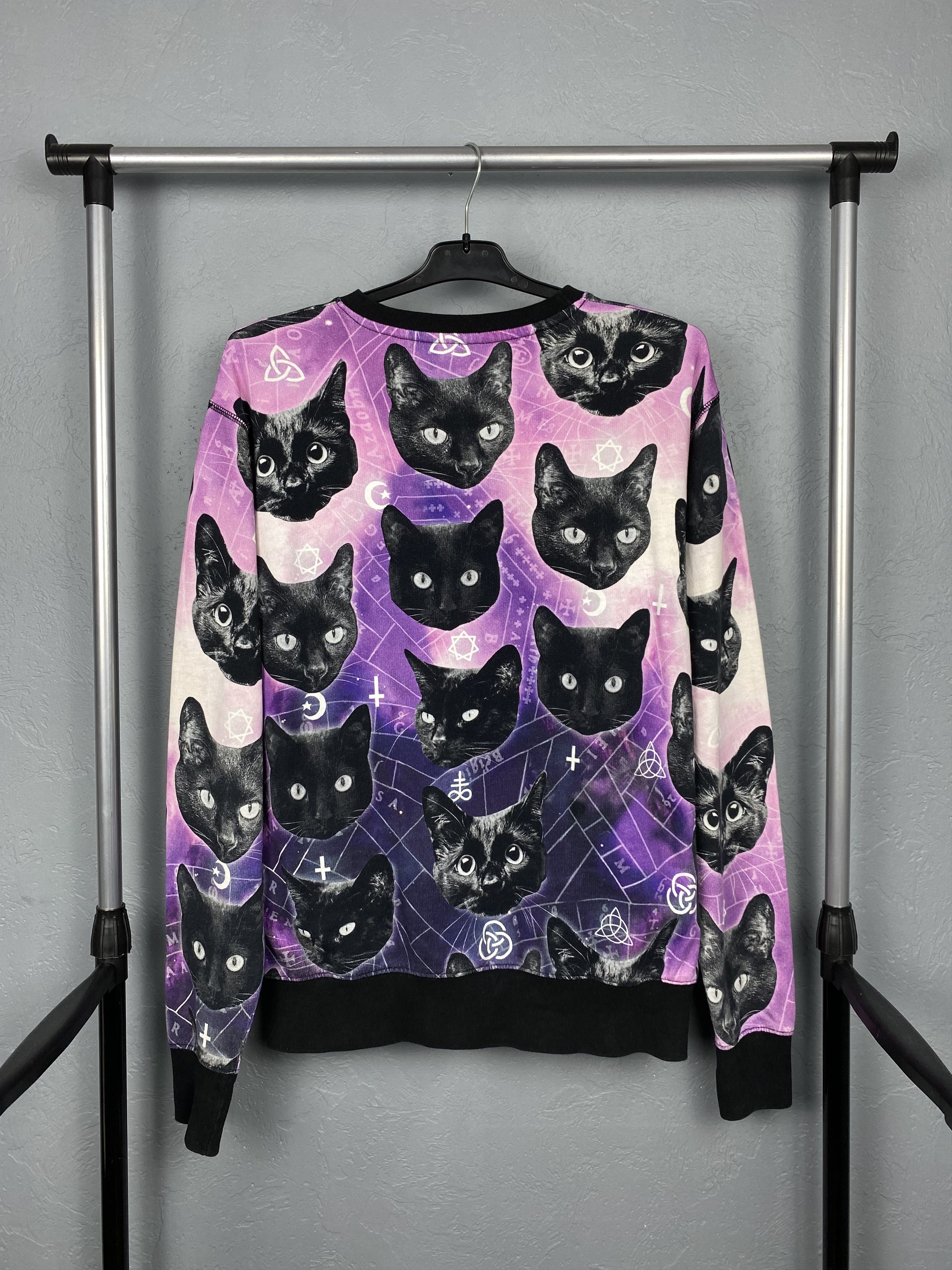 Killstar Killstar Cat Mens Crewneck Sweatshirt Size US M / EU 48-50 / 2 - 7 Thumbnail