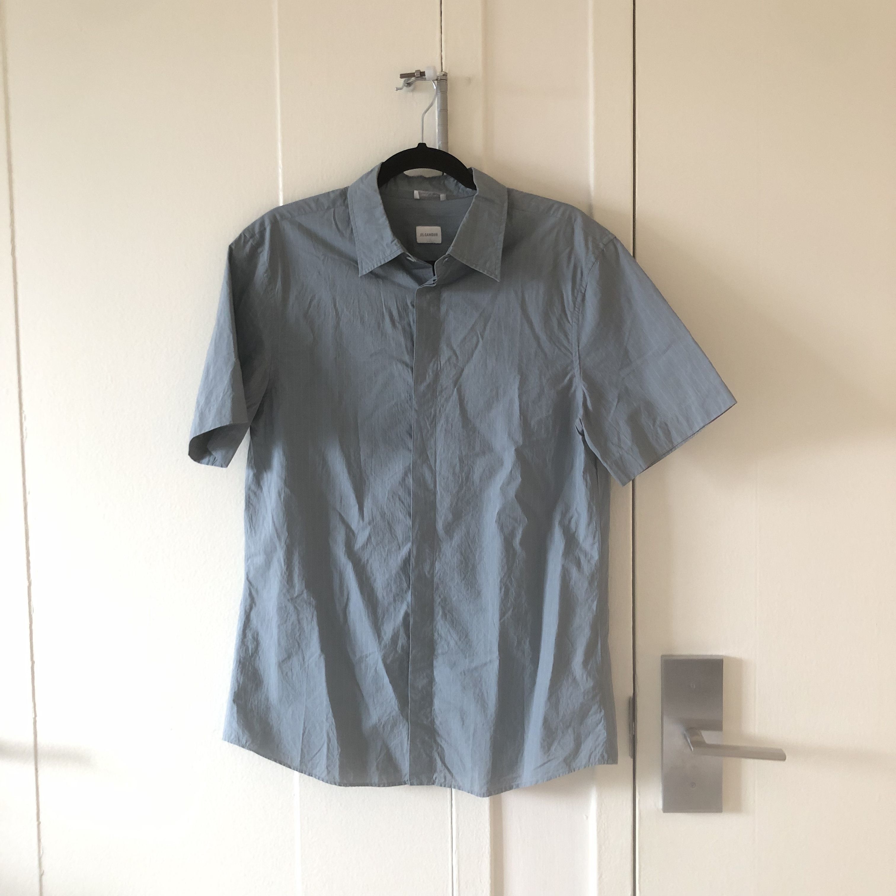 Jil Sander Jil Sander Striped Short Sleeve Button Up Shirt Size US M / EU 48-50 / 2 - 1 Thumbnail