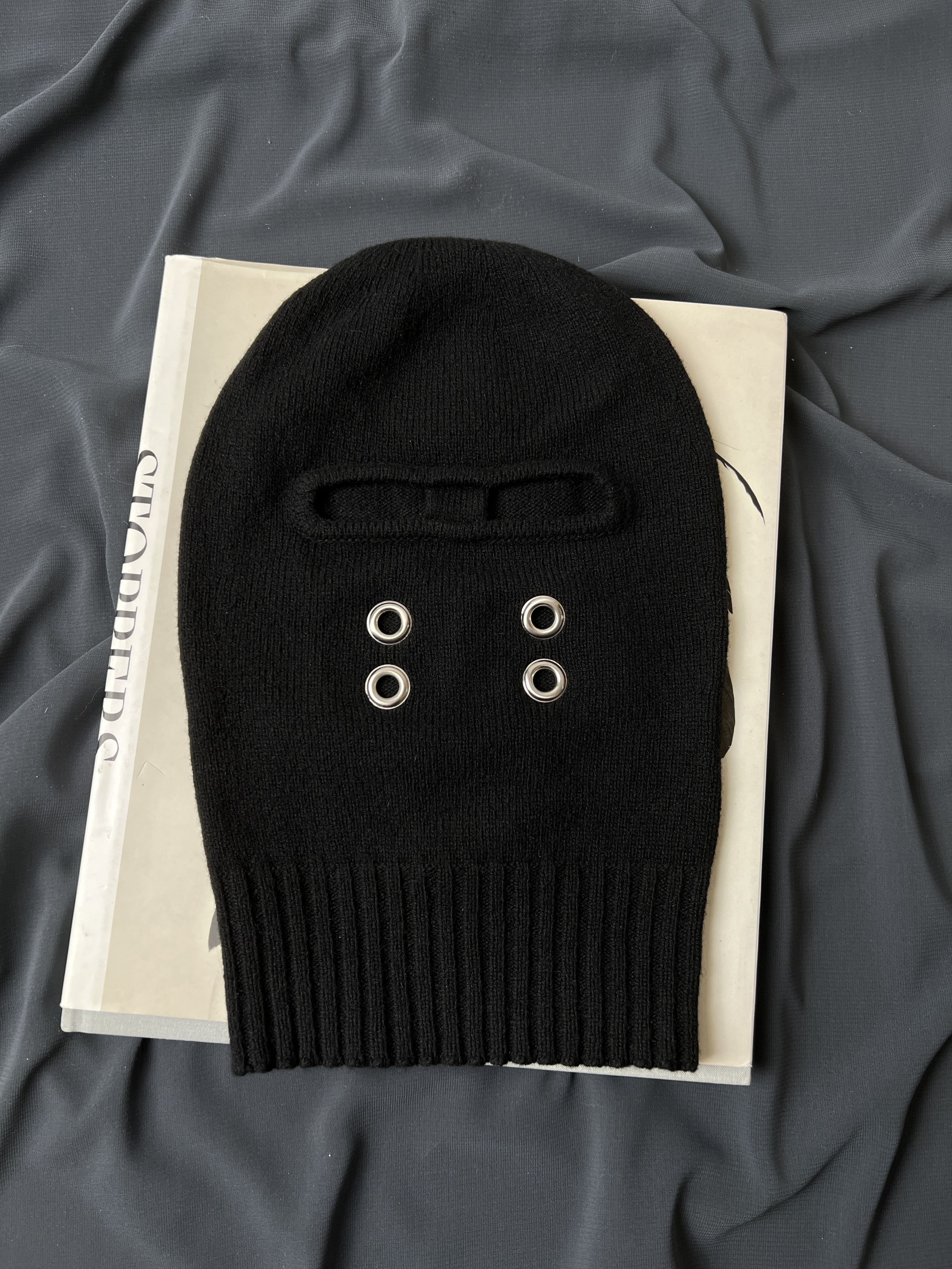 RICK OWENS GIMP CASHEMERE BALACLAVA