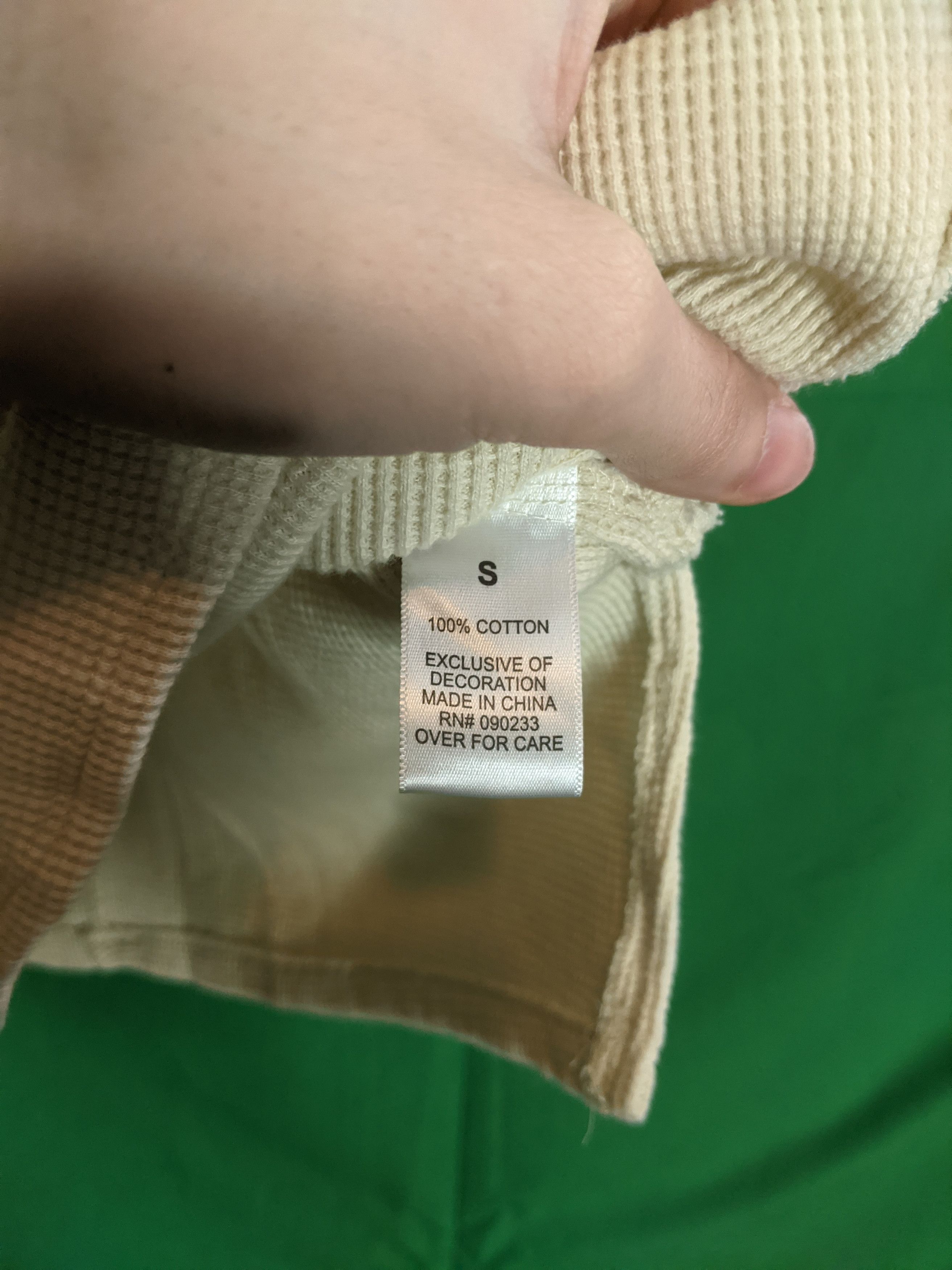 Fear of God Cream knit thermal henley t-shirt S Size US S / EU 44-46 / 1 - 2 Thumbnail