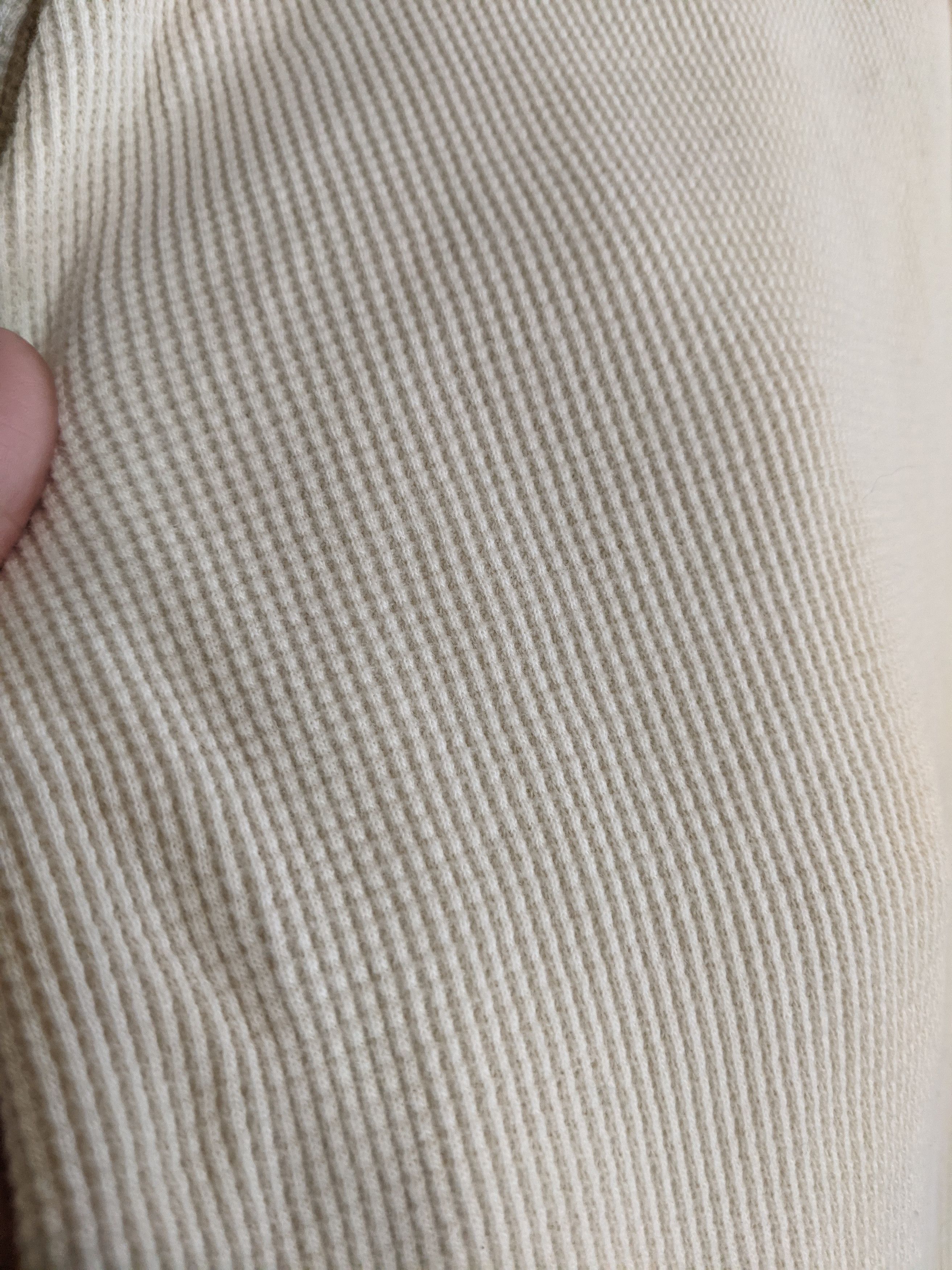 Fear of God Cream knit thermal henley t-shirt S Size US S / EU 44-46 / 1 - 11 Thumbnail