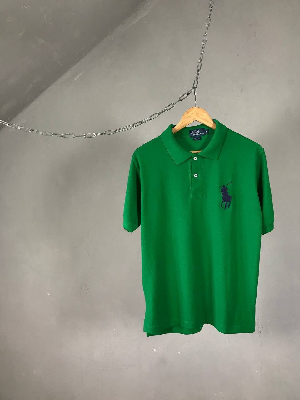 Polo Ralph Lauren Polo Ralph Lauren Vintage Luxury Green Polo Tee Size US M / EU 48-50 / 2 - 1 Thumbnail