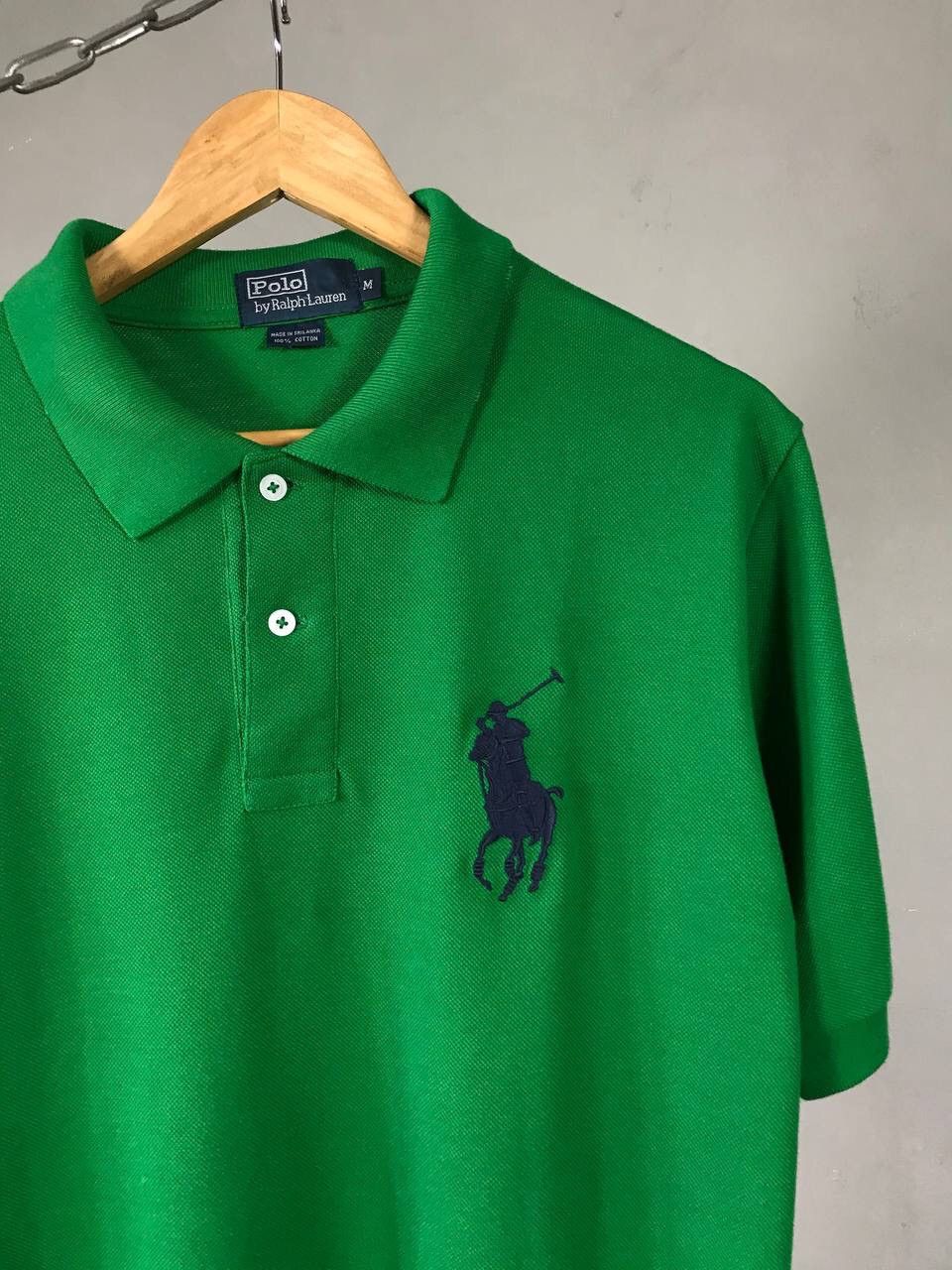 Polo Ralph Lauren Polo Ralph Lauren Vintage Luxury Green Polo Tee Size US M / EU 48-50 / 2 - 2 Thumbnail
