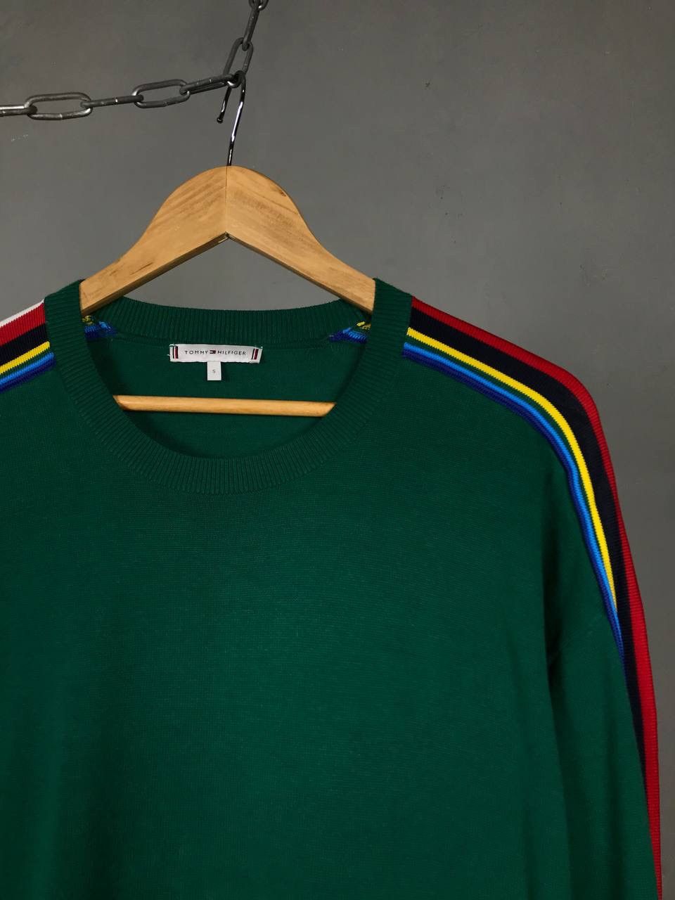 Tommy Hilfiger Tommy Hilfiger luxury streetwear green sweatshirt Size US S / EU 44-46 / 1 - 2 Thumbnail