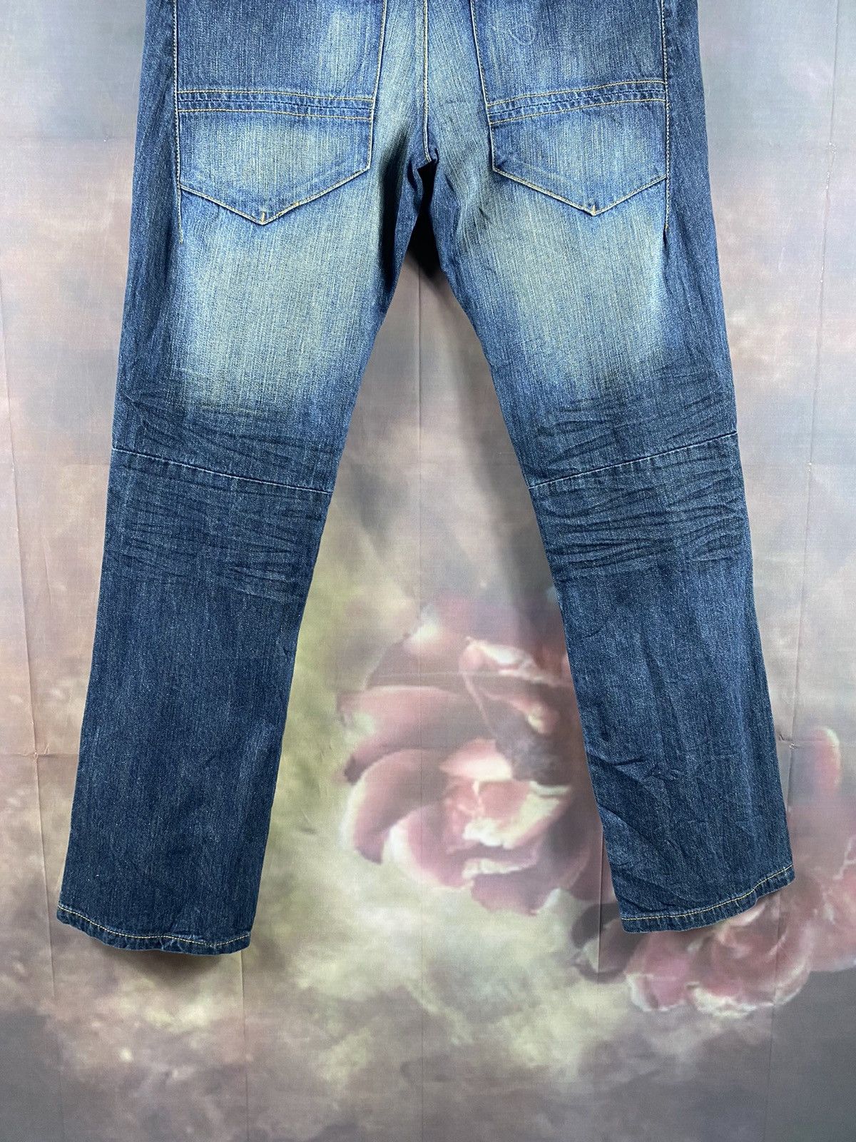 Japanese Brand × Jean × Vintage Vintage 30x31 Multi Pocket Double Knee Denim Pants Size US 30 / EU 46 - 7 Thumbnail