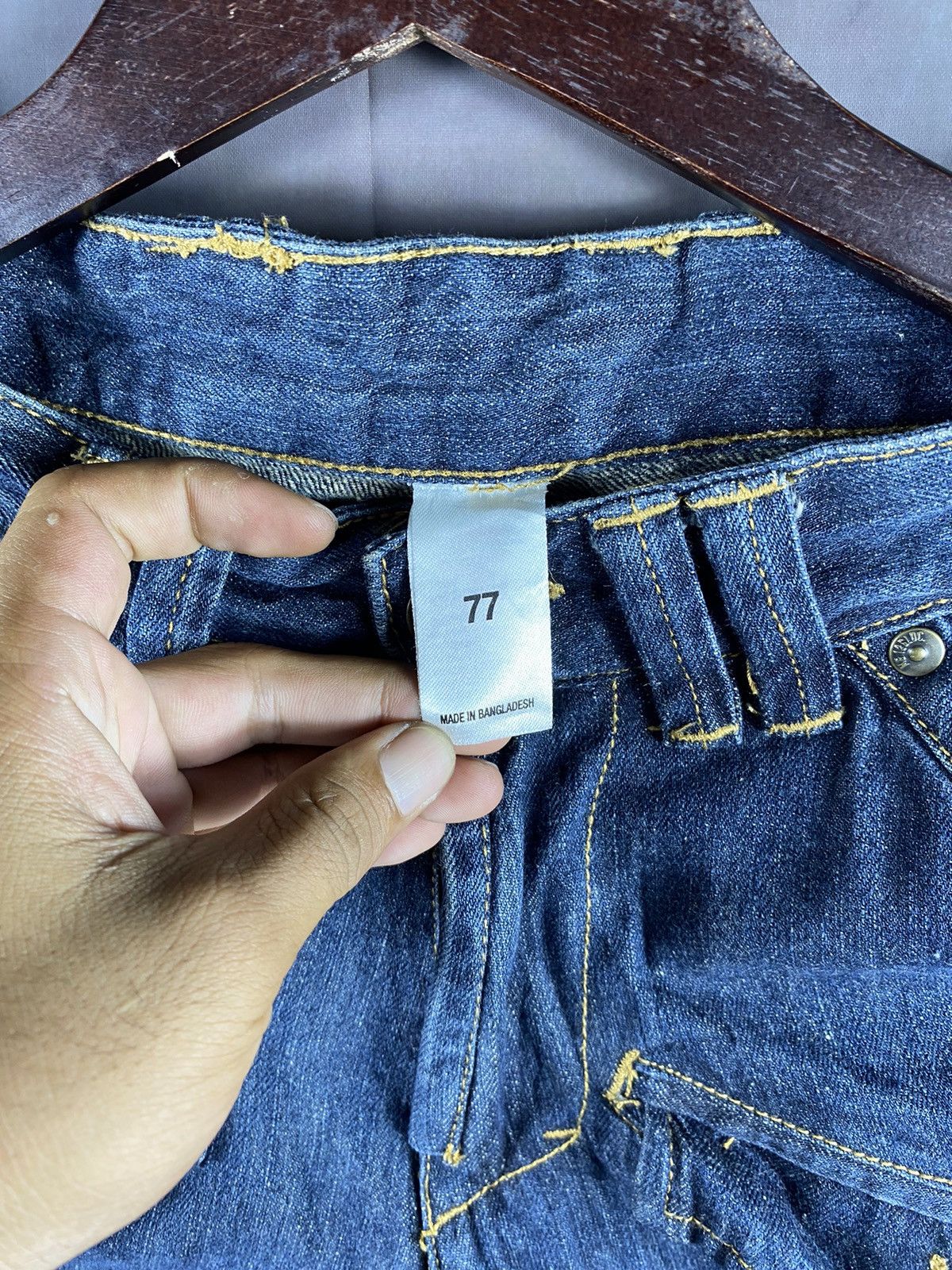 Japanese Brand × Jean × Vintage Vintage 30x31 Multi Pocket Double Knee Denim Pants Size US 30 / EU 46 - 8 Thumbnail