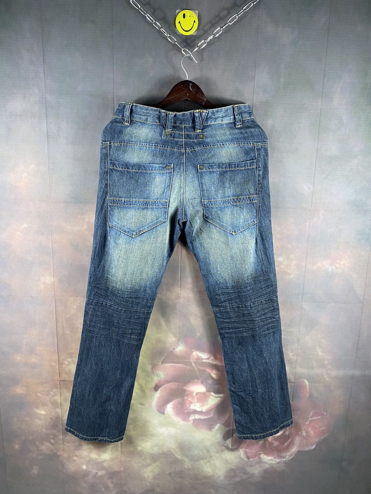 Japanese Brand × Jean × Vintage Vintage 30x31 Multi Pocket Double Knee Denim Pants Size US 30 / EU 46 - 2 Thumbnail