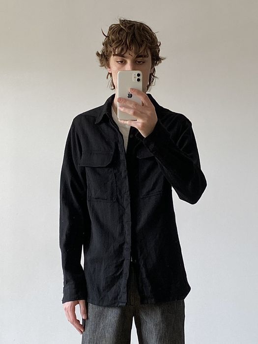 Rick Owens Rick Owens FW19 Larry Wool Work Shirt | Grailed