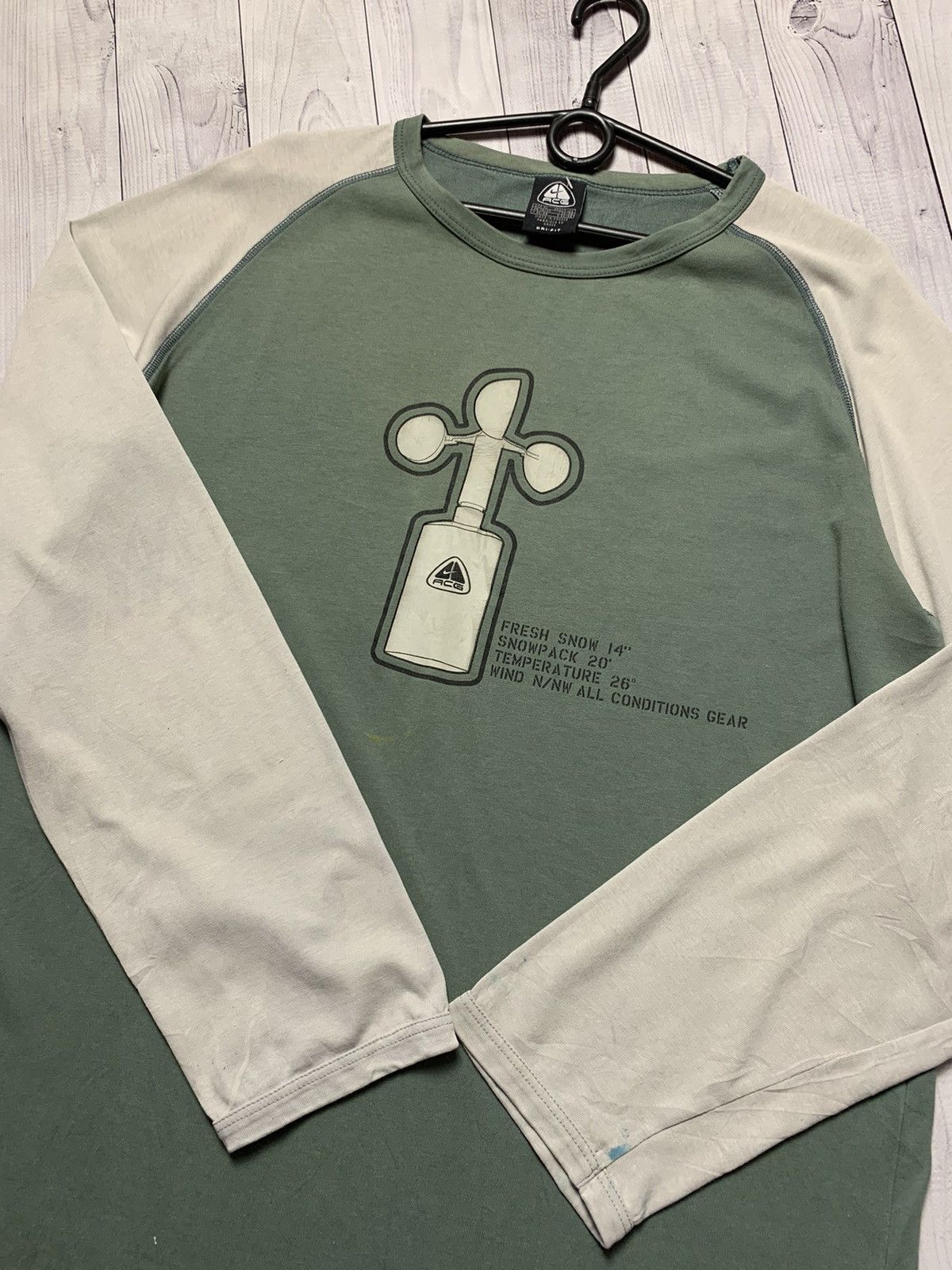 Vintage Vintage Nike ACG long sleeve size XL logo rare paint Size US XL / EU 56 / 4 - 8 Thumbnail