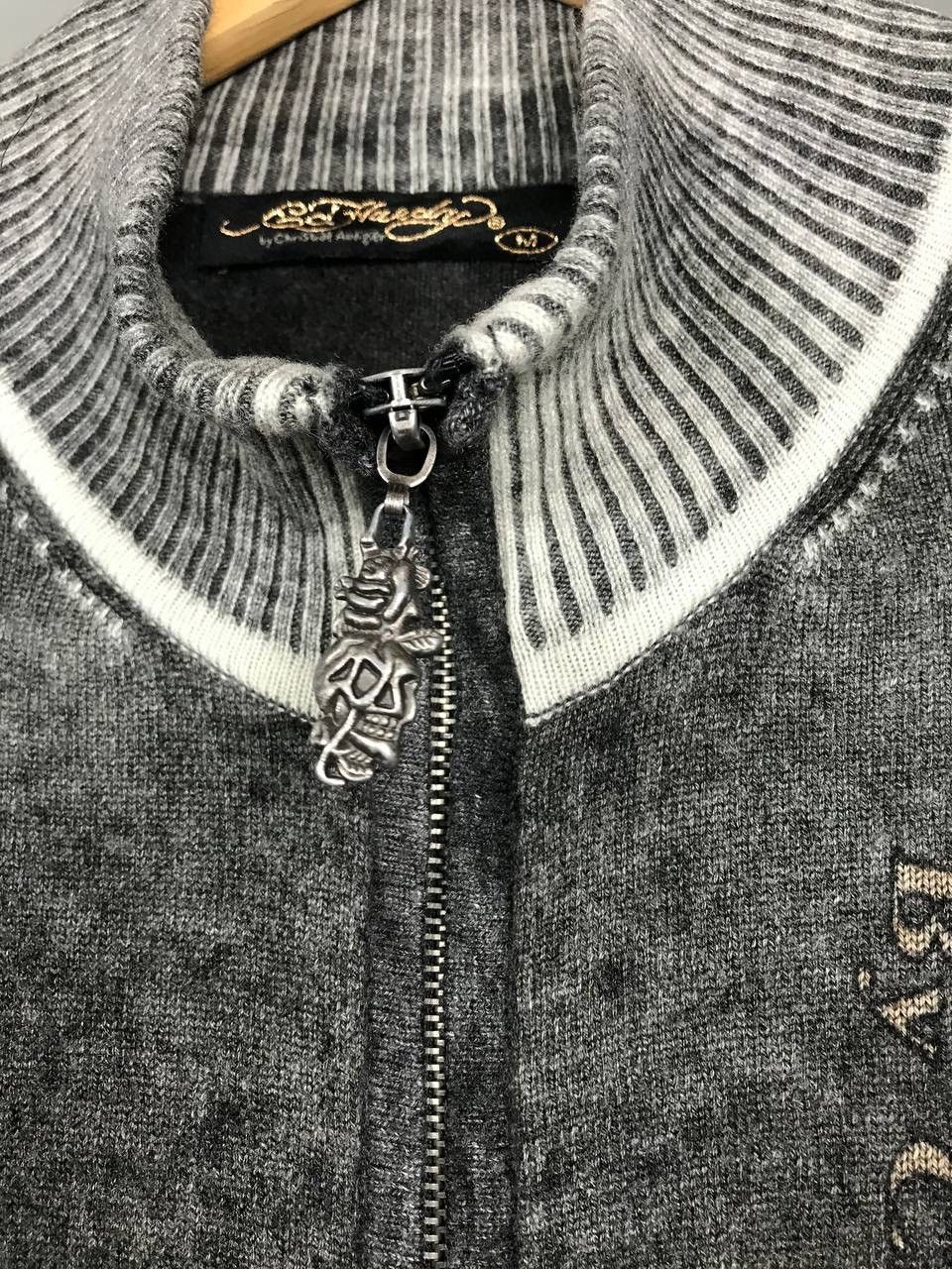 Christian Audigier Christian Audigier Ed Hardy designer wool zip sweatshirt Size US M / EU 48-50 / 2 - 4 Thumbnail