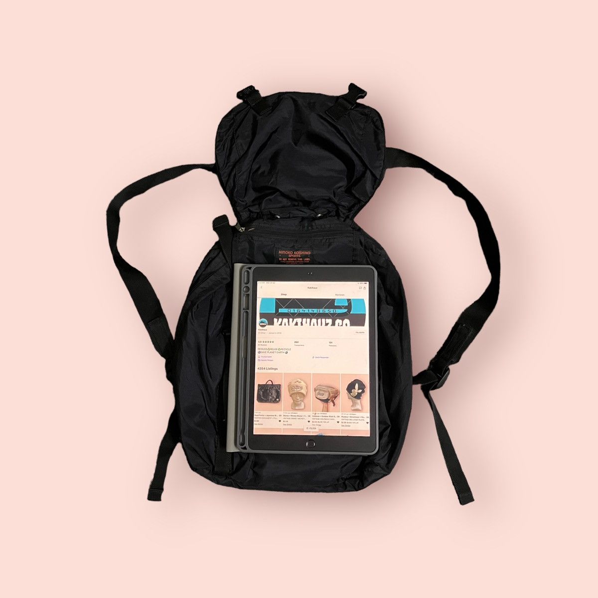 Hiroko Koshino Homme × Japanese Brand × Vintage VINTAGE HIROKO KOSHINO SPORTS MINI BACKPACK RUCKSACK Size ONE SIZE - 5 Thumbnail