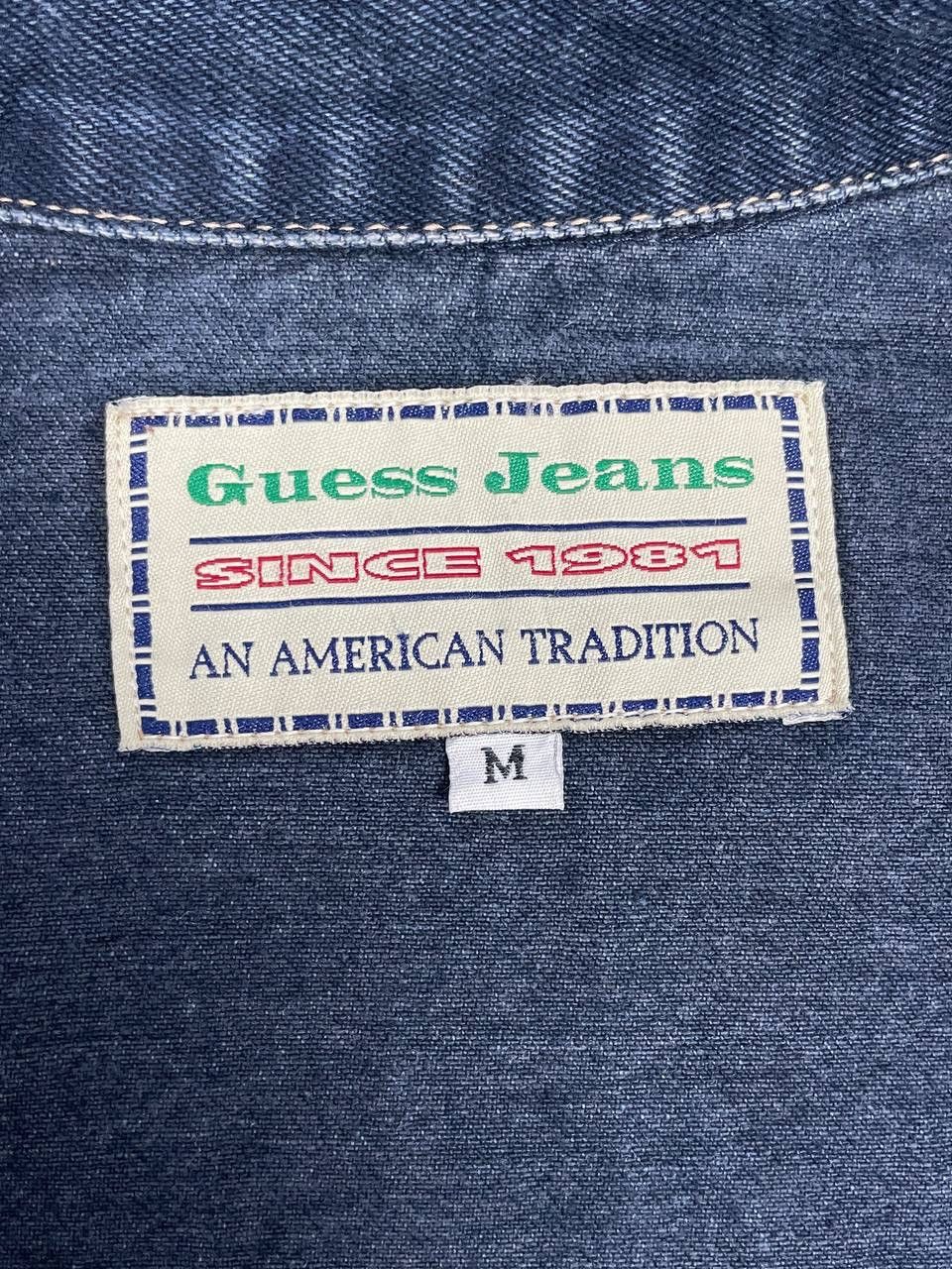Guess × Vintage Vintage 90s Guess Usa Denim Outfits Jacket Size US L / EU 52-54 / 3 - 8 Thumbnail