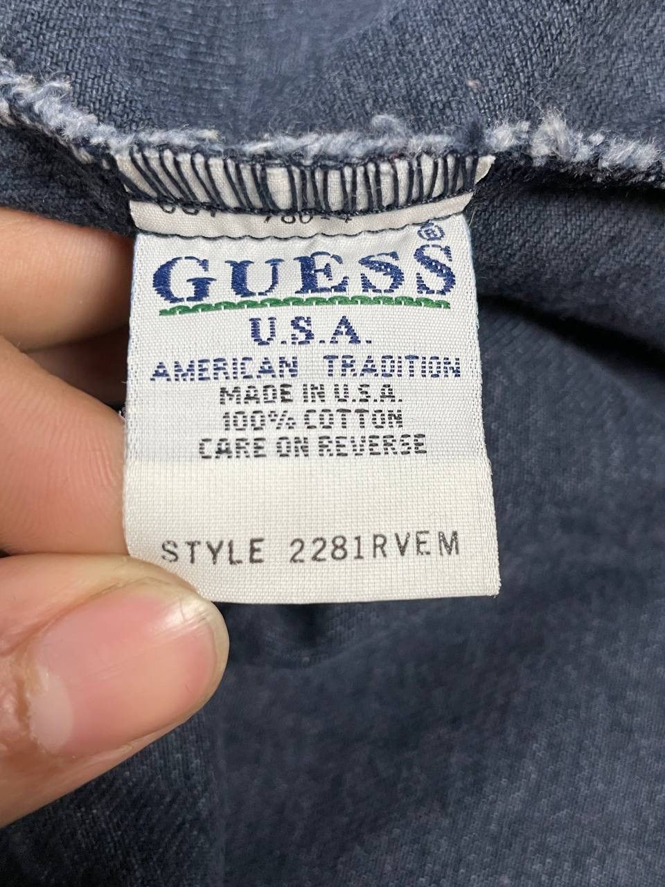 Guess × Vintage Vintage 90s Guess Usa Denim Outfits Jacket Size US L / EU 52-54 / 3 - 9 Thumbnail