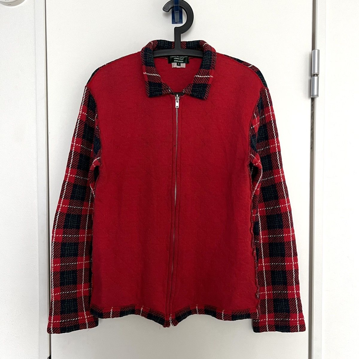 AD2007 Thick Quilted Stitch Zip Blouson Jacket