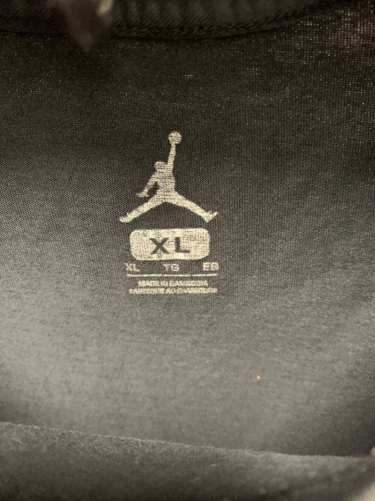 Jordan Brand × Nike Nike air Jordan black t-shirt big logo Xl sz Size US XL / EU 56 / 4 - 4 Thumbnail