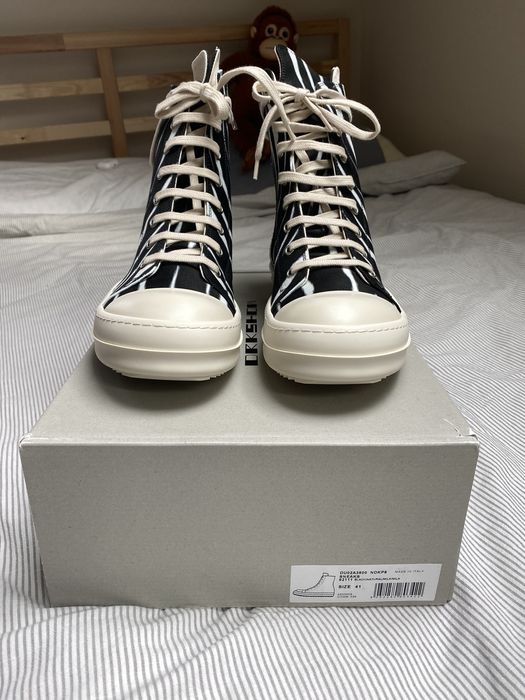 Rick Owens Rick Owens Ramones Zebra Black White FW21 Gethsemane 41