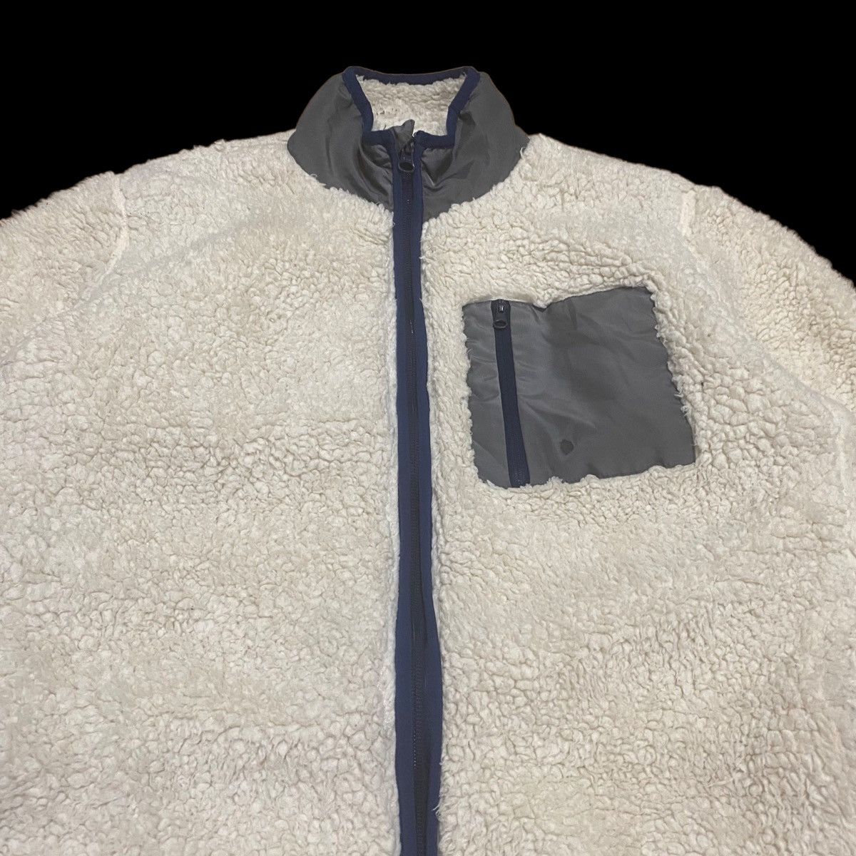 Japanese Brand × Quiksilver Vintage QuilSilver Deep Pile Sherpa Fleece Zip Up Jacket Size US M / EU 48-50 / 2 - 4 Thumbnail