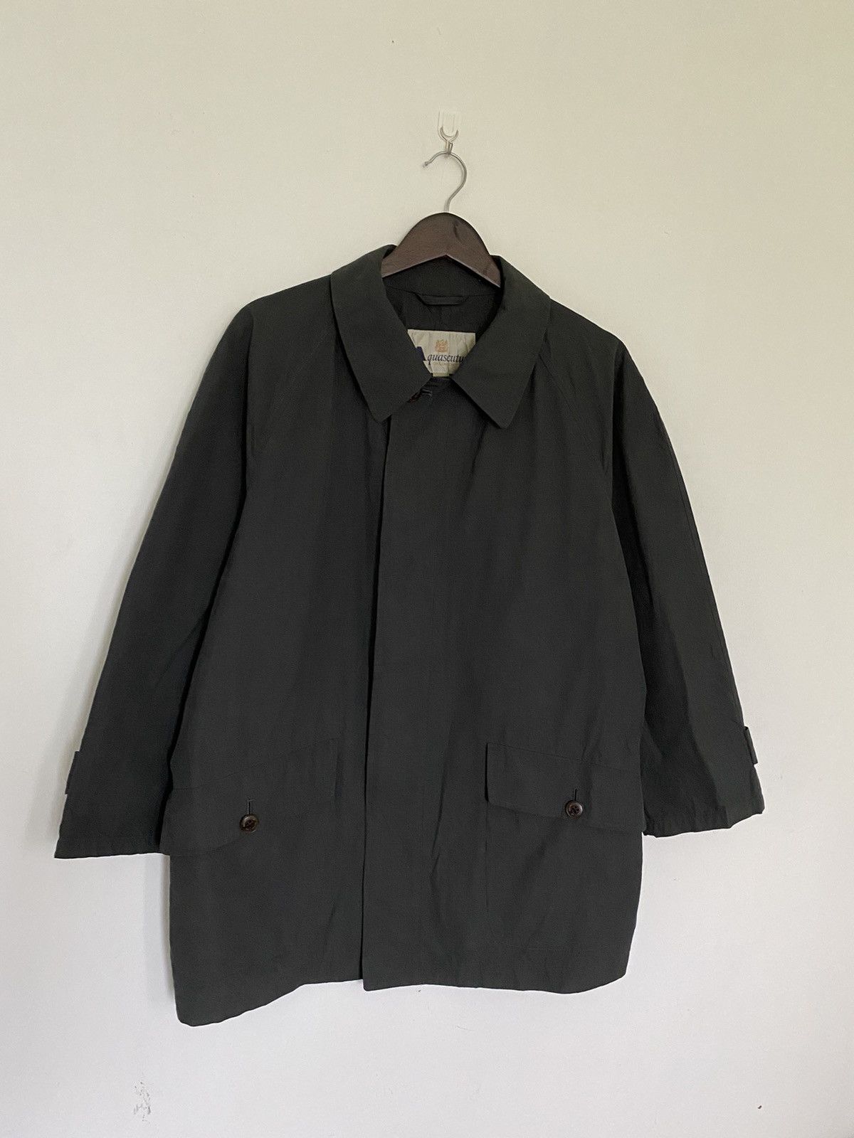 Image of Aquascutum Offervintage Aquasqutum Outdoor Coat Jacket in Grey, Men's (Size XL)