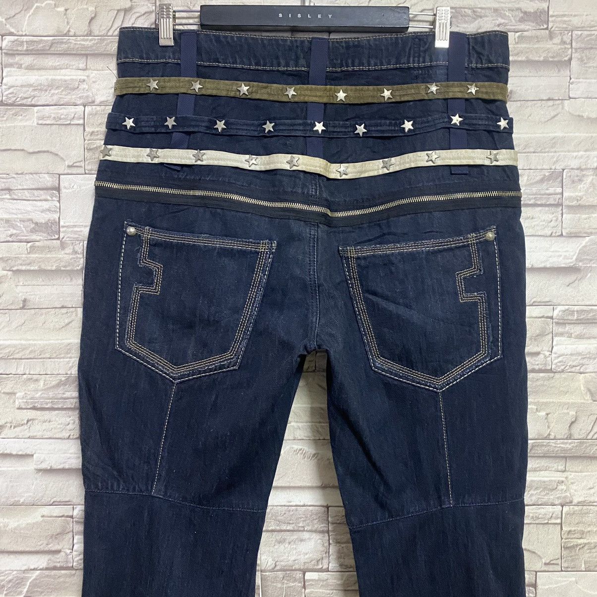 Marithe + Francois Girbaud Marithe Francois Girbaud Denim Bondage Pants Studded Size US 36 / EU 52 - 9 Thumbnail