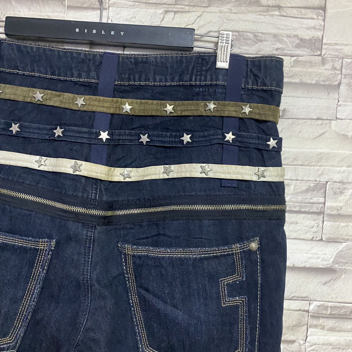 Marithe + Francois Girbaud Marithe Francois Girbaud Denim Bondage Pants Studded Size US 36 / EU 52 - 11 Thumbnail