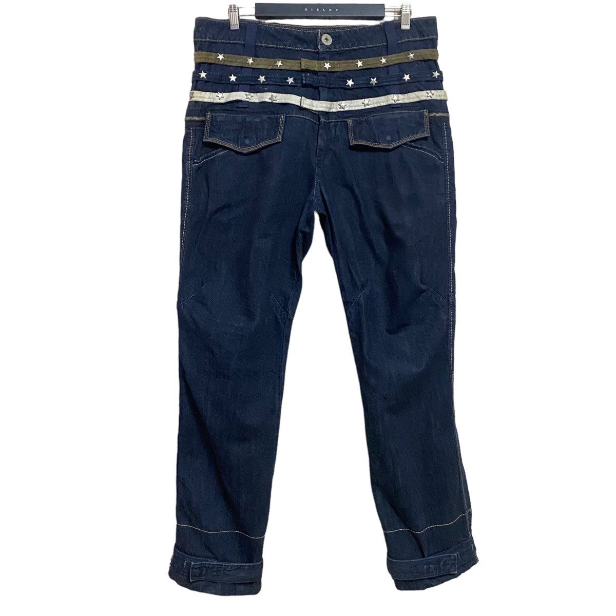 Marithe + Francois Girbaud Marithe Francois Girbaud Denim Bondage Pants Studded Size US 36 / EU 52 - 2 Thumbnail