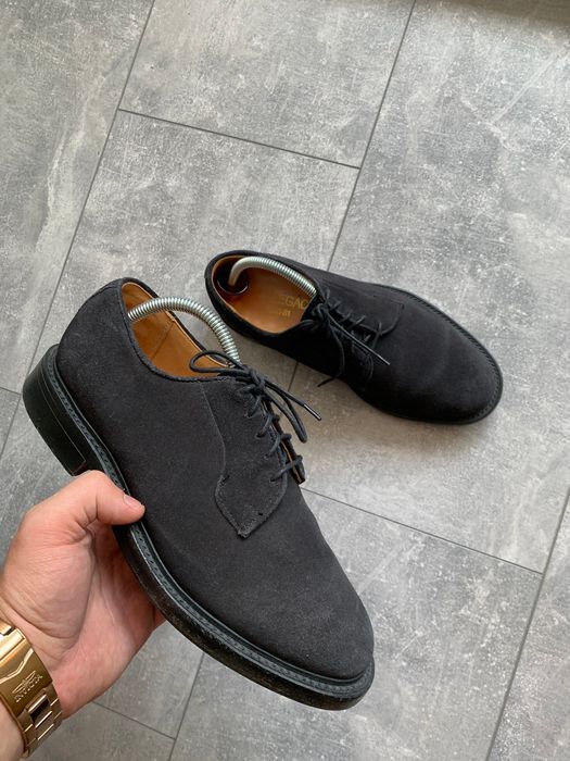 Our Legacy Our Legacy suede navy derby shoes Size US 8.5 / EU 41-42 - 1 Preview