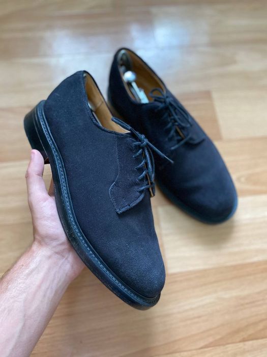 Our Legacy Our Legacy suede navy derby shoes Size US 8.5 / EU 41-42 - 2 Preview