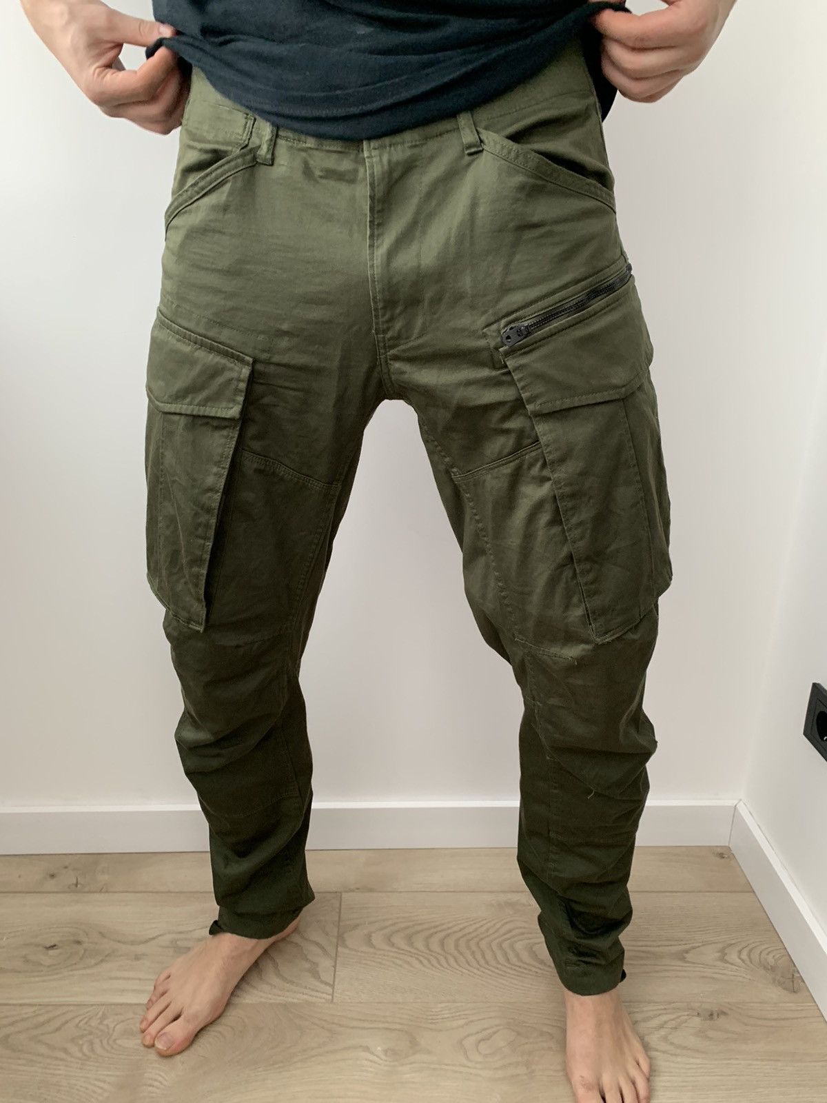 Gstar raw khaki gargo combat tech pocket pants
