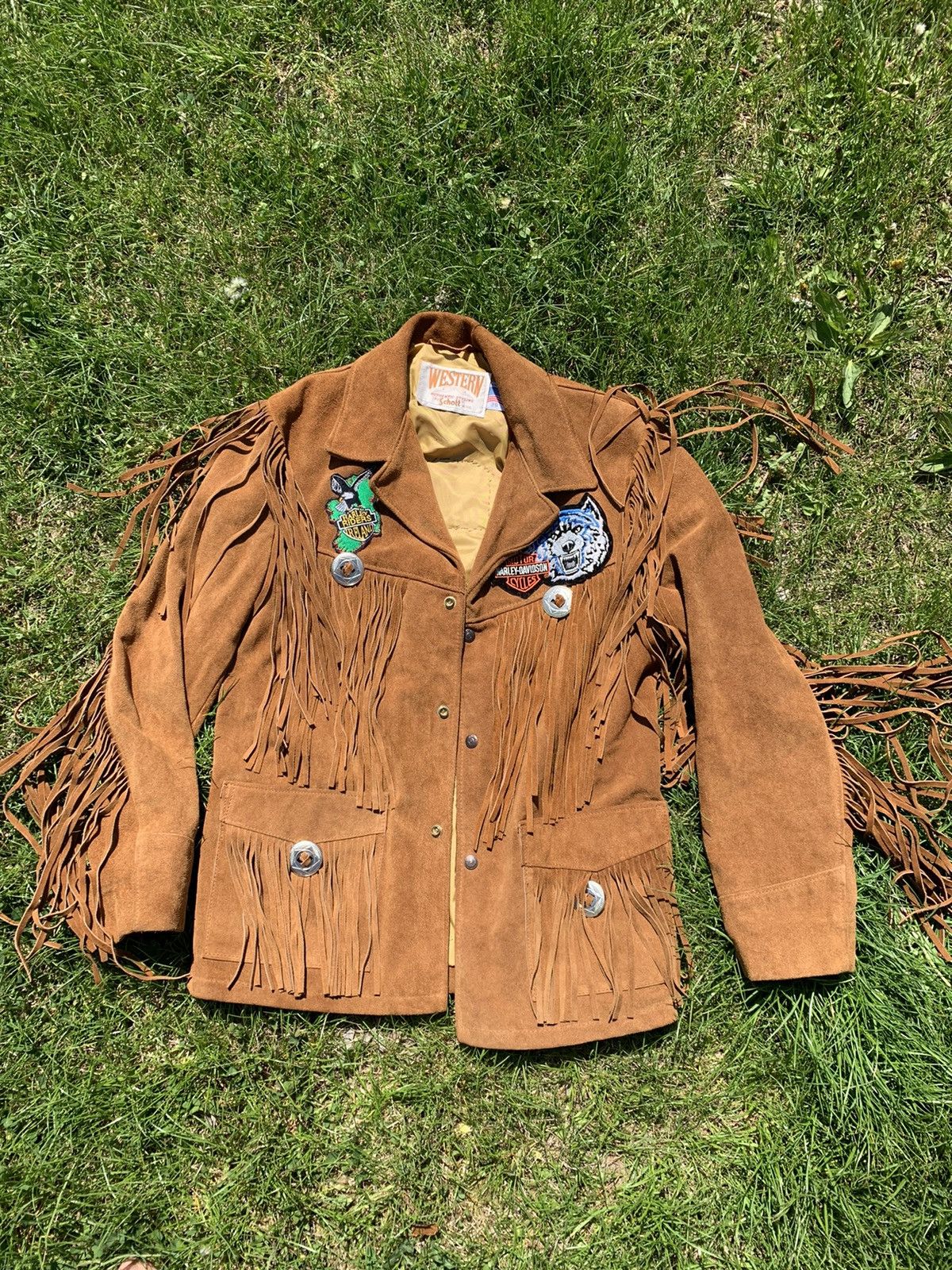 Cowboy Equipment 80’S Schott NYC Western fringe brown suede jacket Vintage Size US M / EU 48-50 / 2 - 17 Thumbnail