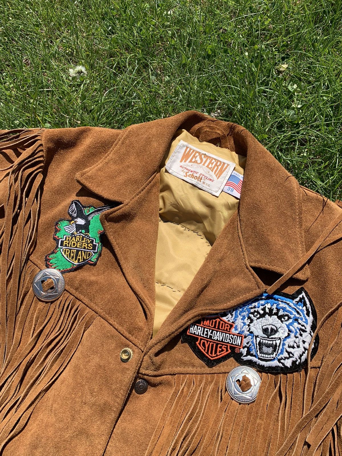 Cowboy Equipment 80’S Schott NYC Western fringe brown suede jacket Vintage Size US M / EU 48-50 / 2 - 11 Thumbnail