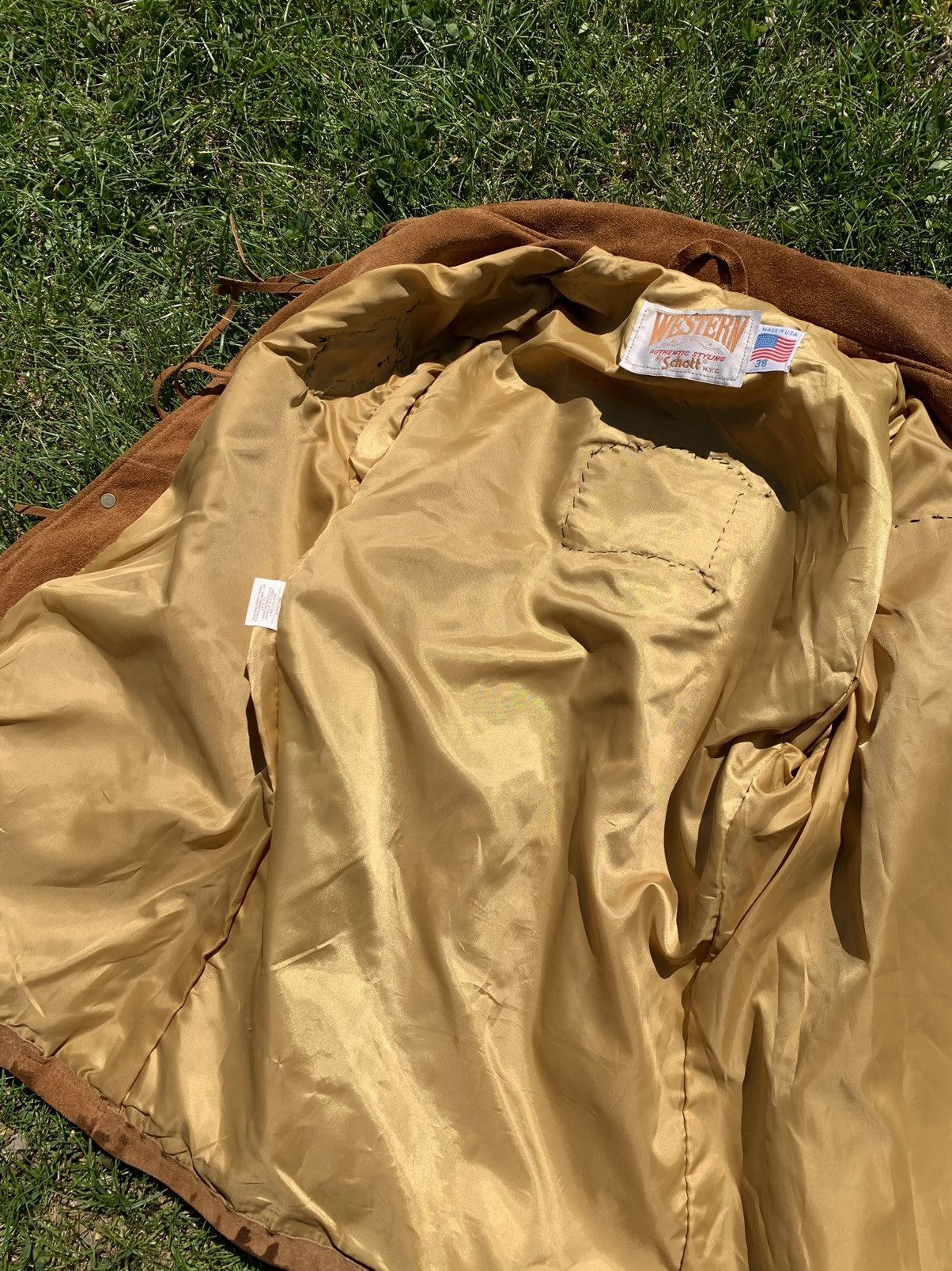 Cowboy Equipment 80’S Schott NYC Western fringe brown suede jacket Vintage Size US M / EU 48-50 / 2 - 21 Thumbnail