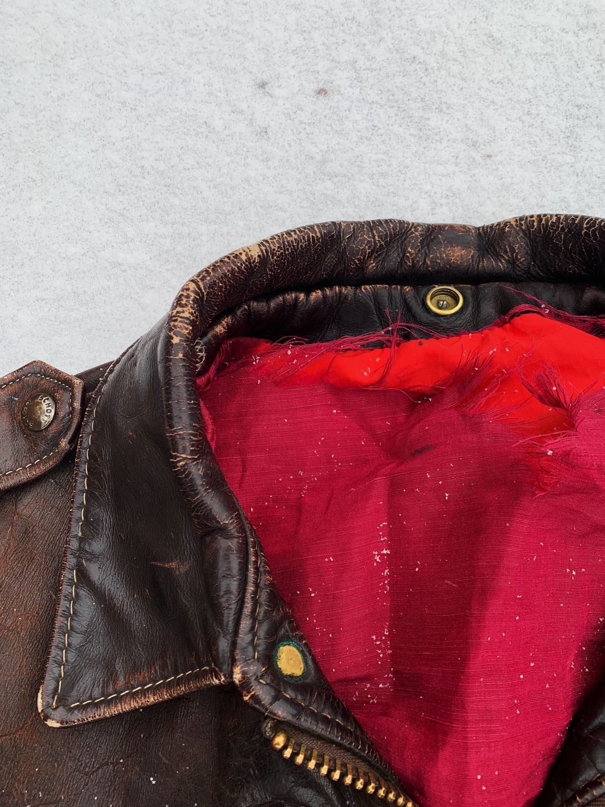 Schott Archive Schott NYC 60s very vintage leather jacket A-2 USAF Size US L / EU 52-54 / 3 - 8 Thumbnail