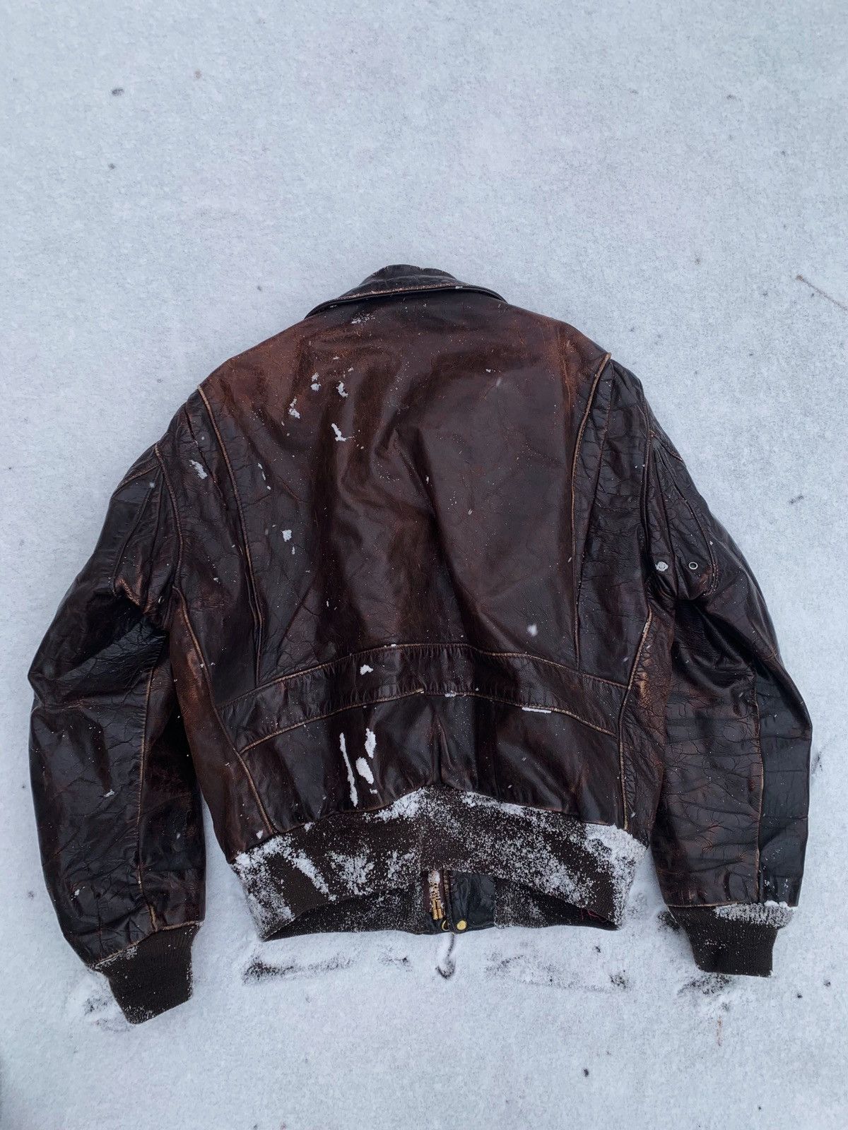 Schott Archive Schott NYC 60s very vintage leather jacket A-2 USAF Size US L / EU 52-54 / 3 - 15 Thumbnail