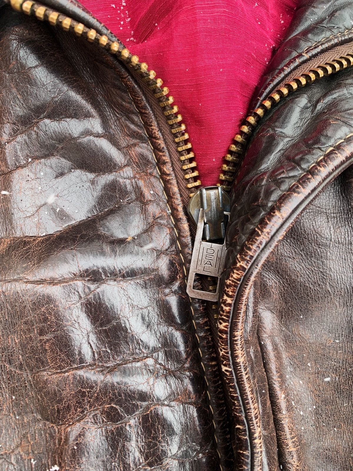 Schott Archive Schott NYC 60s very vintage leather jacket A-2 USAF Size US L / EU 52-54 / 3 - 6 Thumbnail