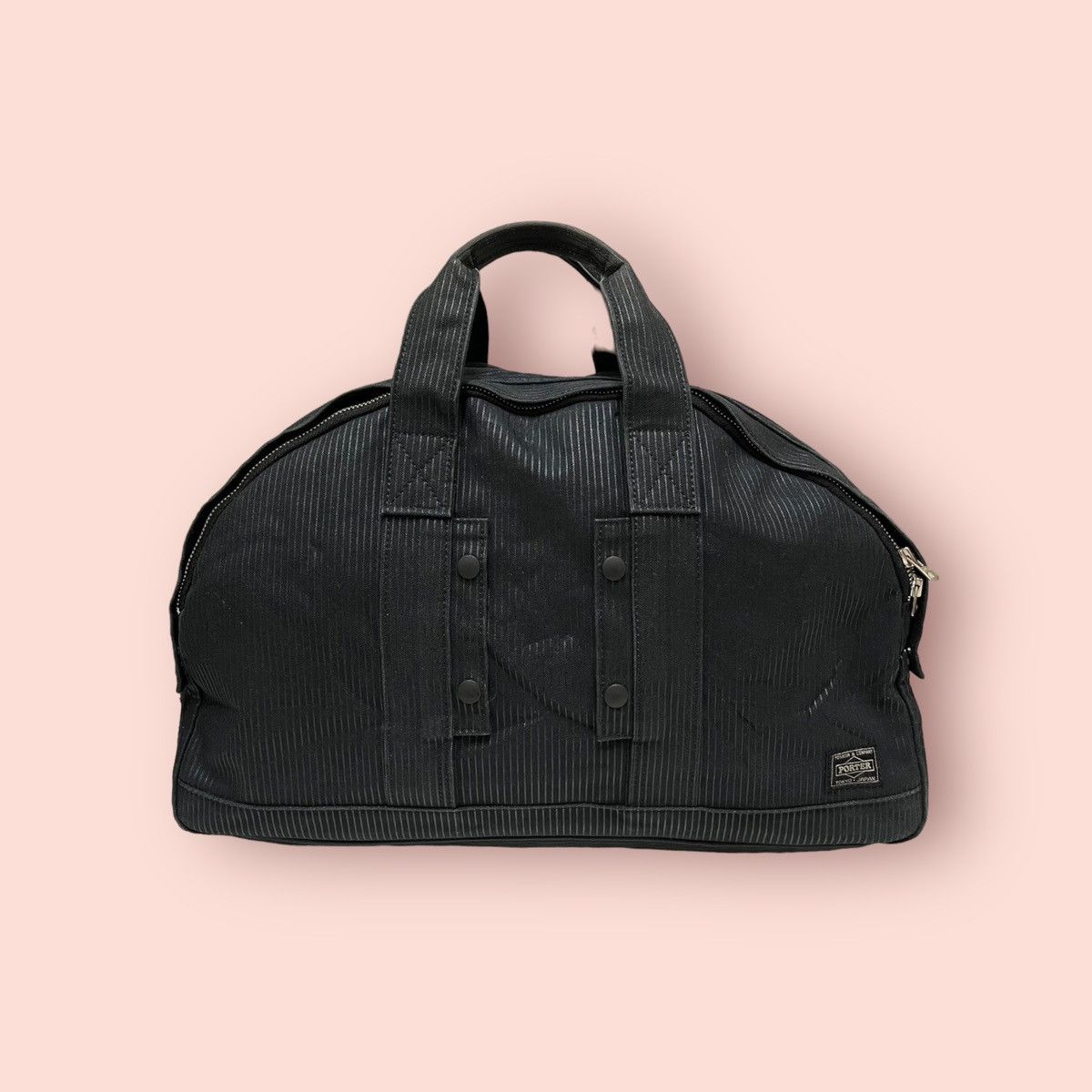 Head Porter × Japanese Brand × Porter RARE PORTER HICKORY BLACK DUFFLE TRAVEL BAG Size ONE SIZE - 6 Thumbnail