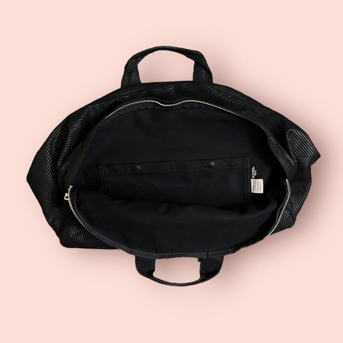 Head Porter × Japanese Brand × Porter RARE PORTER HICKORY BLACK DUFFLE TRAVEL BAG Size ONE SIZE - 18 Thumbnail