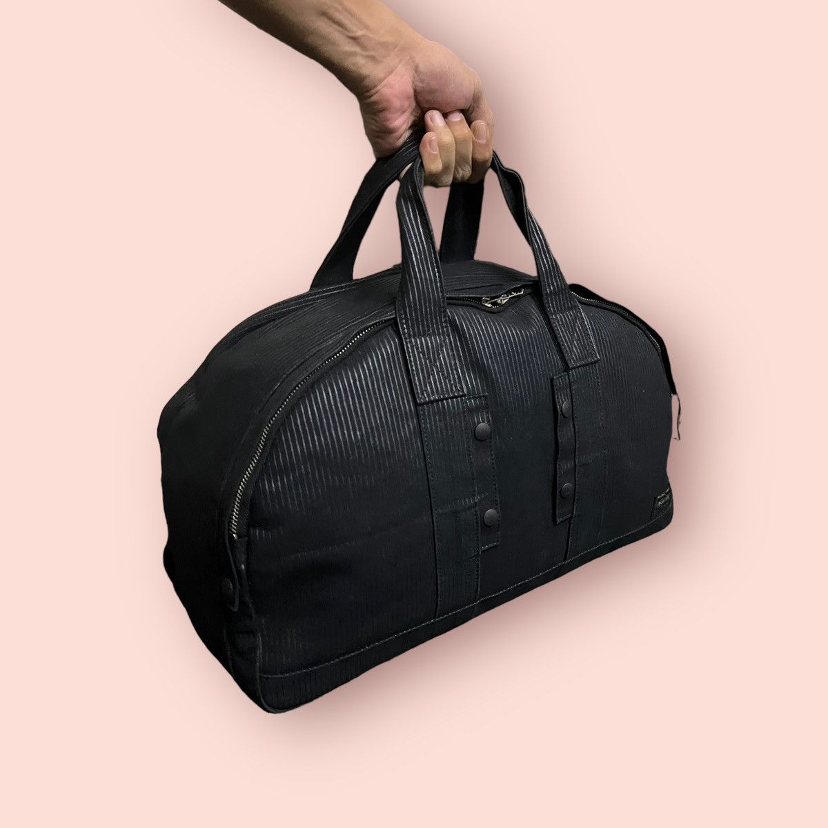 Head Porter × Japanese Brand × Porter RARE PORTER HICKORY BLACK DUFFLE TRAVEL BAG Size ONE SIZE - 22 Thumbnail