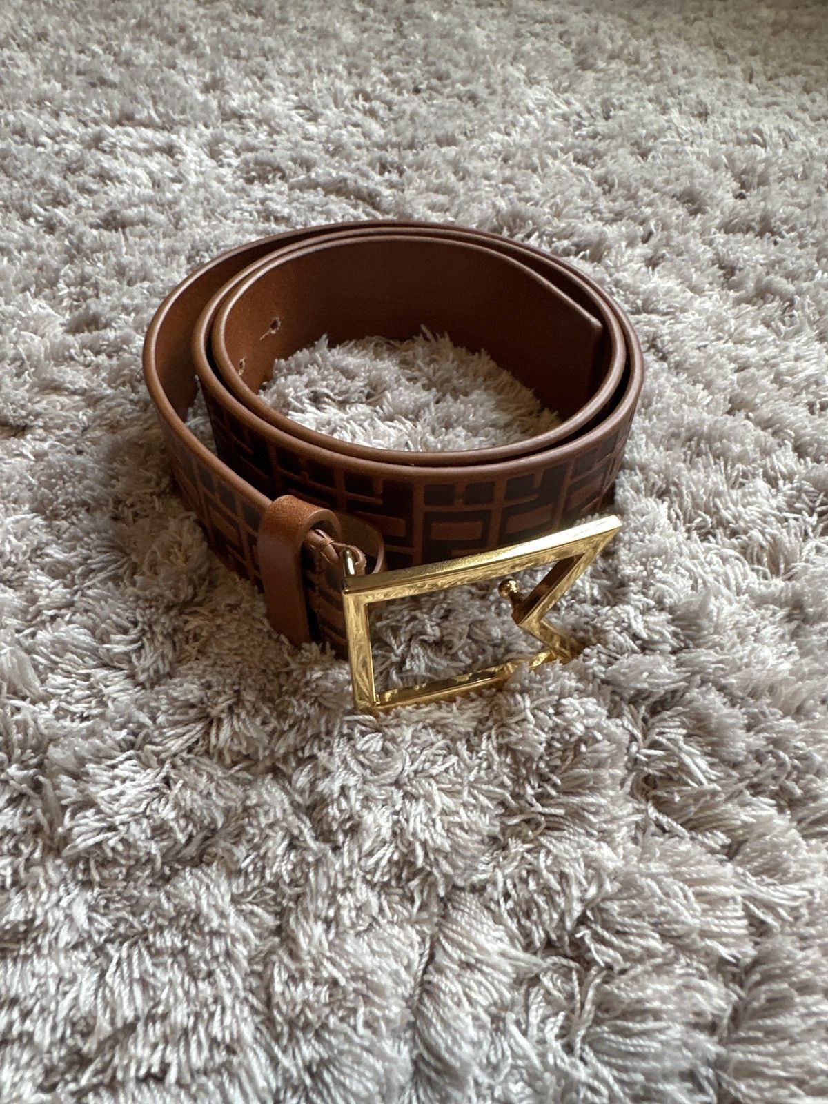 Black Roadrunner Monogram Belt