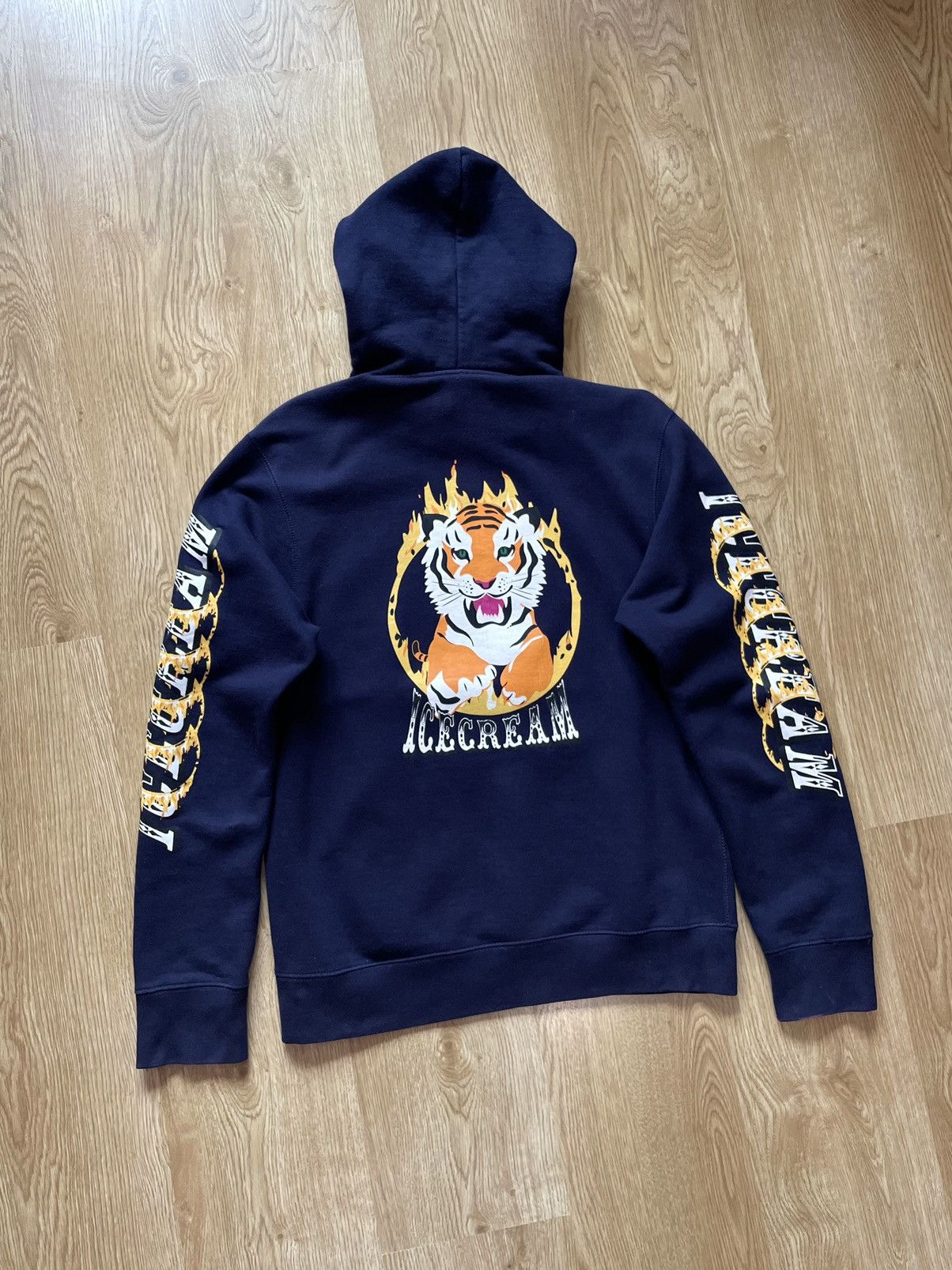 Billionaire Boys Club Icecream Tiger Flame Hoodie Grailed