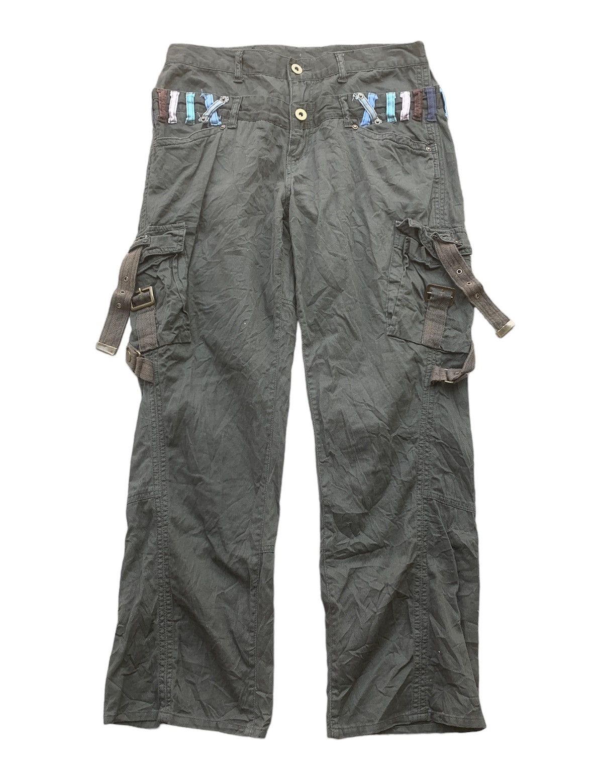 Japanese Brand × Seditionaries 2002 JAPAN BONDAGE MULTI POCKET CARGO PANT Size US 34 / EU 50 - 2 Thumbnail