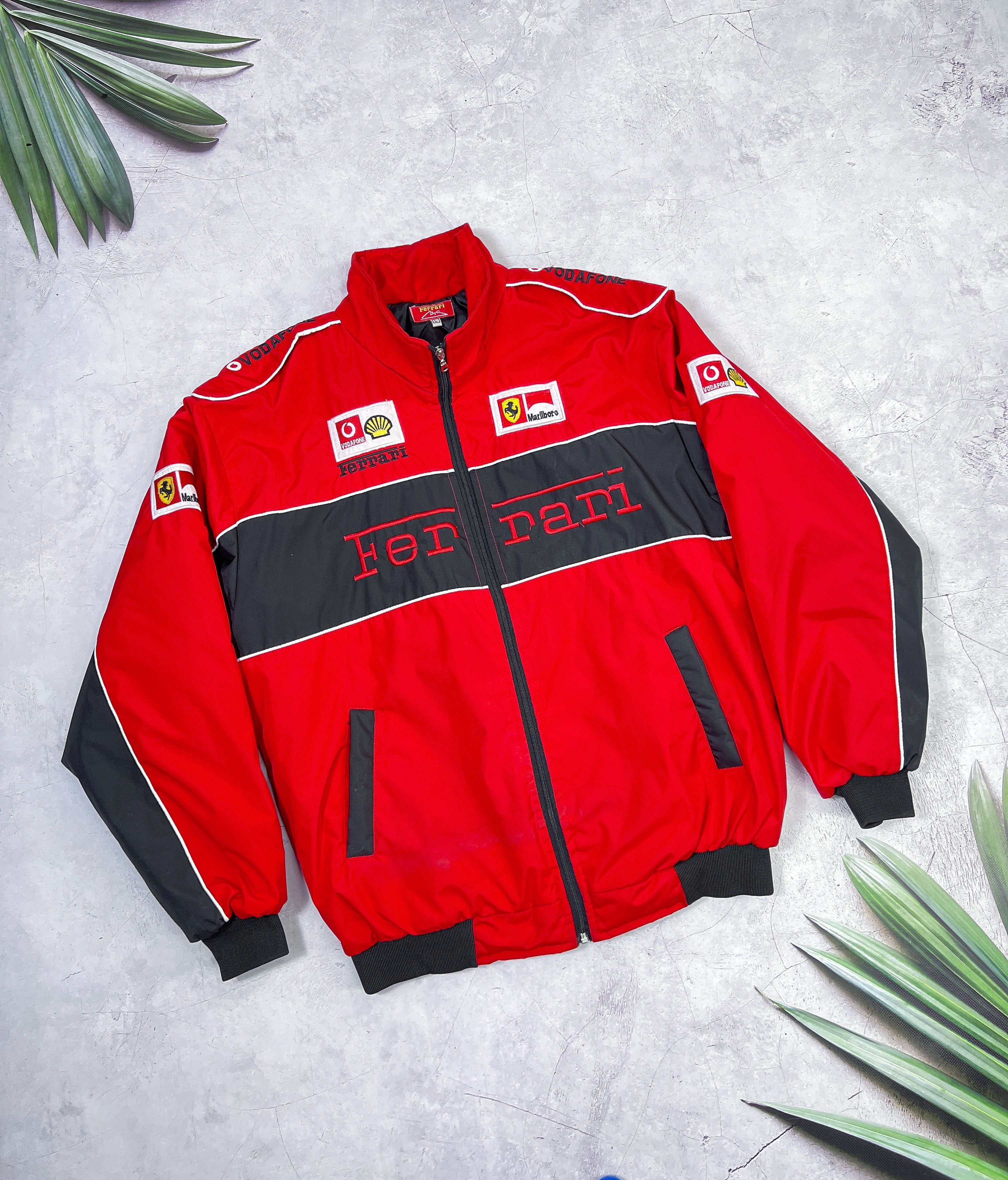 Ferrari Racing Vintage Vintage Marlboro Ferrari Racing Jacket Vodafone Grailed