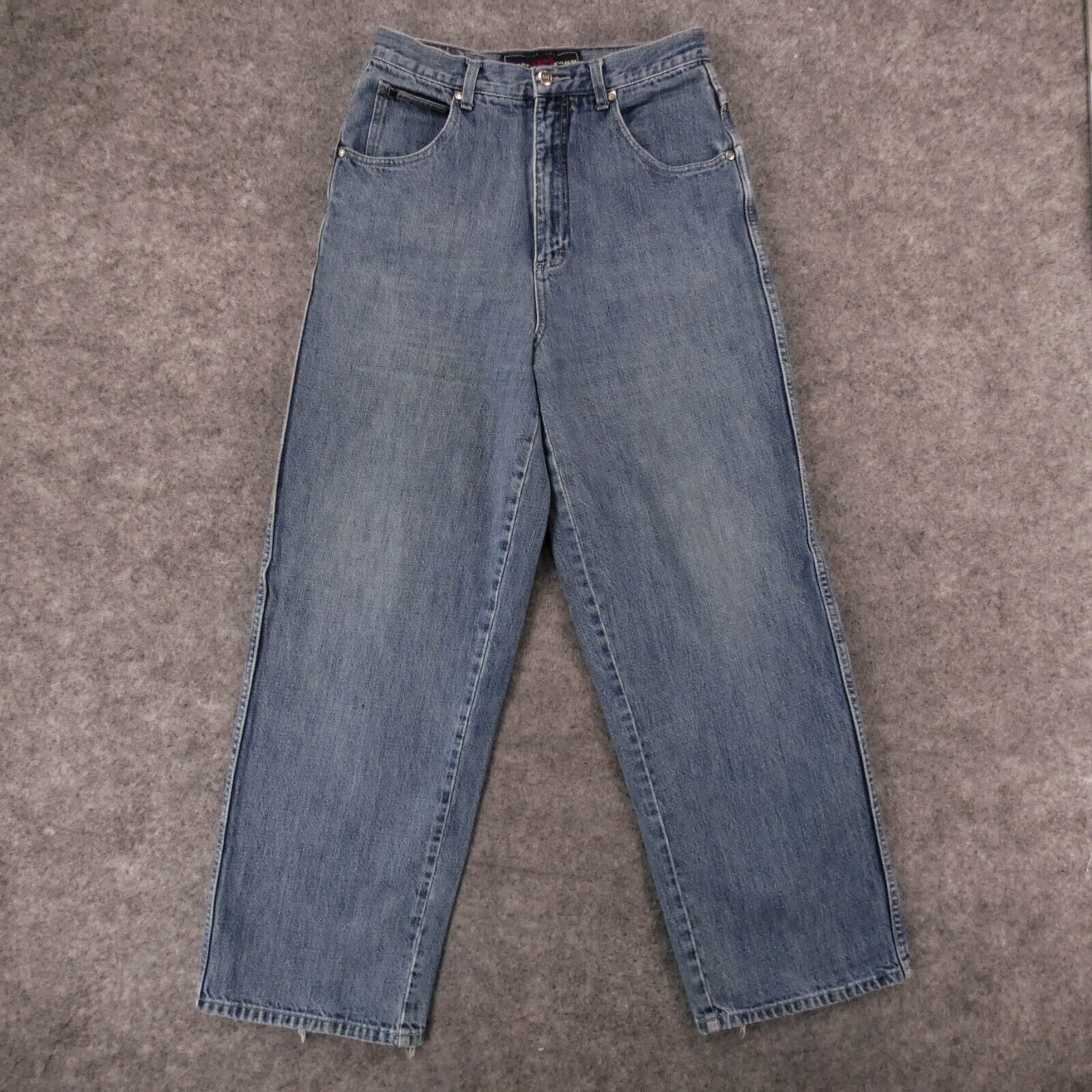 Vintage Phat Farm Jeans Boys 20 Straight Wide Leg Light Wash Fade ...